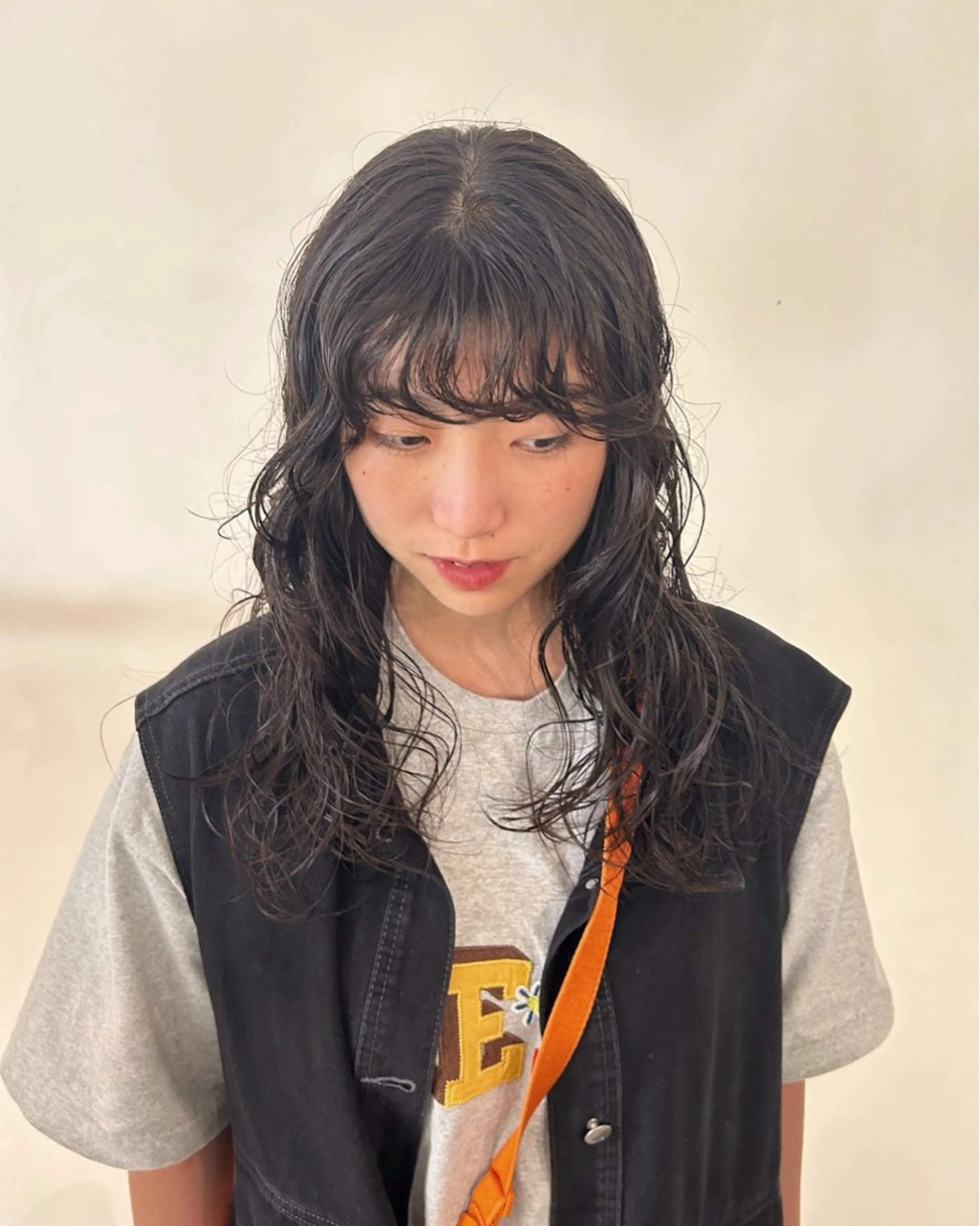 ロング パーマ ロングレイヤー レイヤーカット ロング カット パーマ トリートメント UNU【ユヌ】所属・*UNU* RICOのヘアスタイル