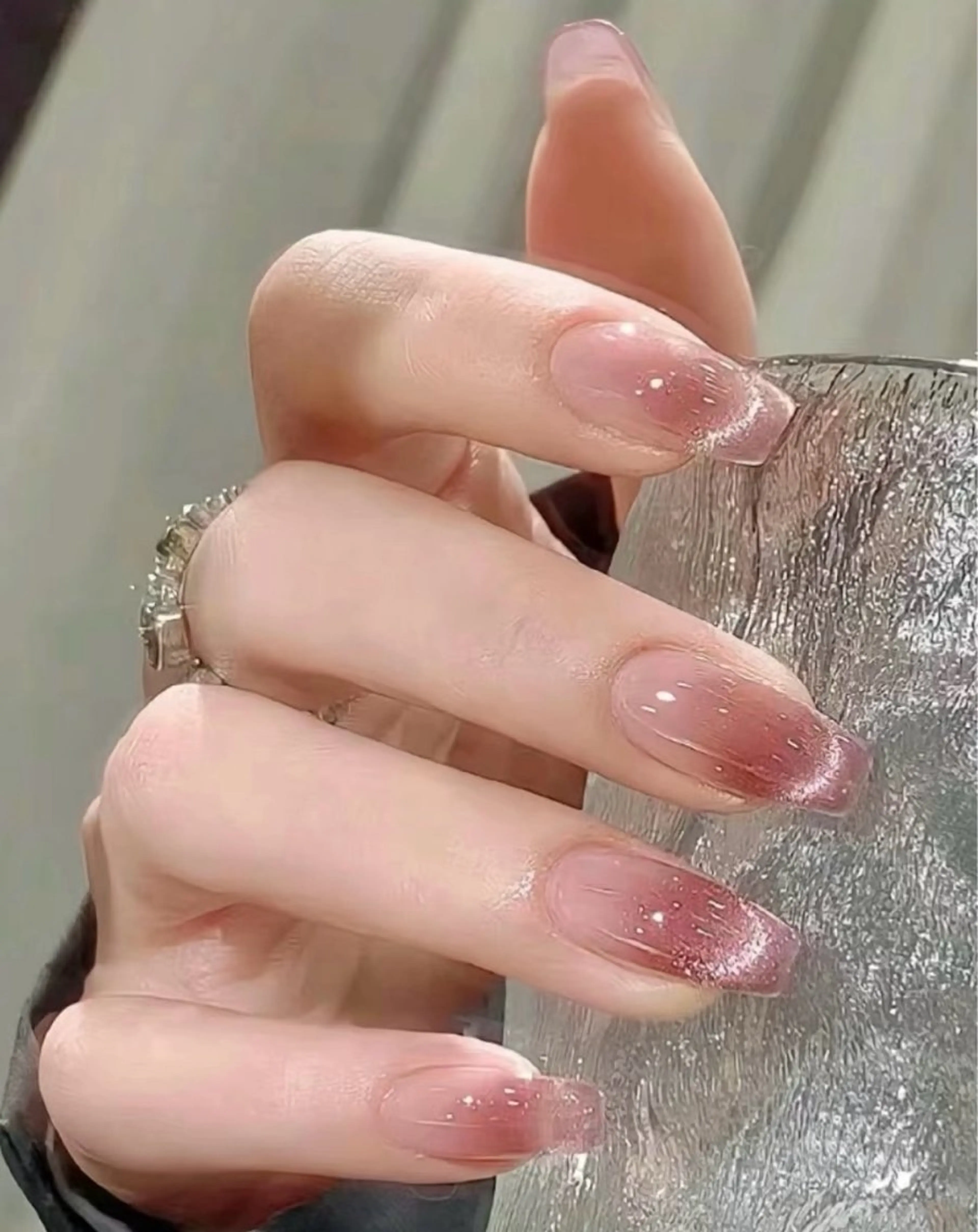 ネイル 長さ出し フレンチネイル 韓国ネイル マグネットネイル マグネットフレンチ sun nail池袋 モデル募集のネイルデザイン