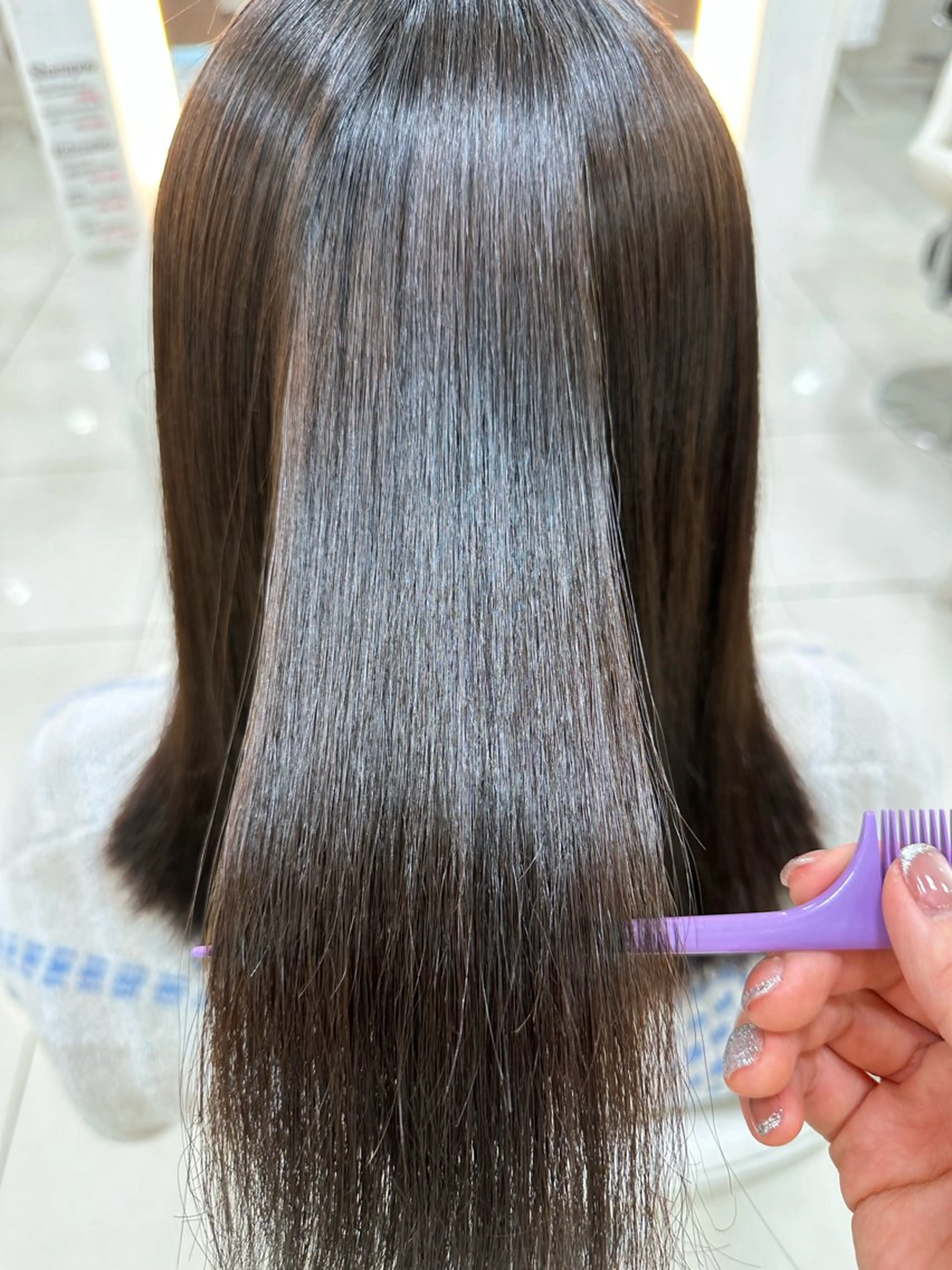 パーマ 縮毛矯正 伊佐 愛のヘアスタイル