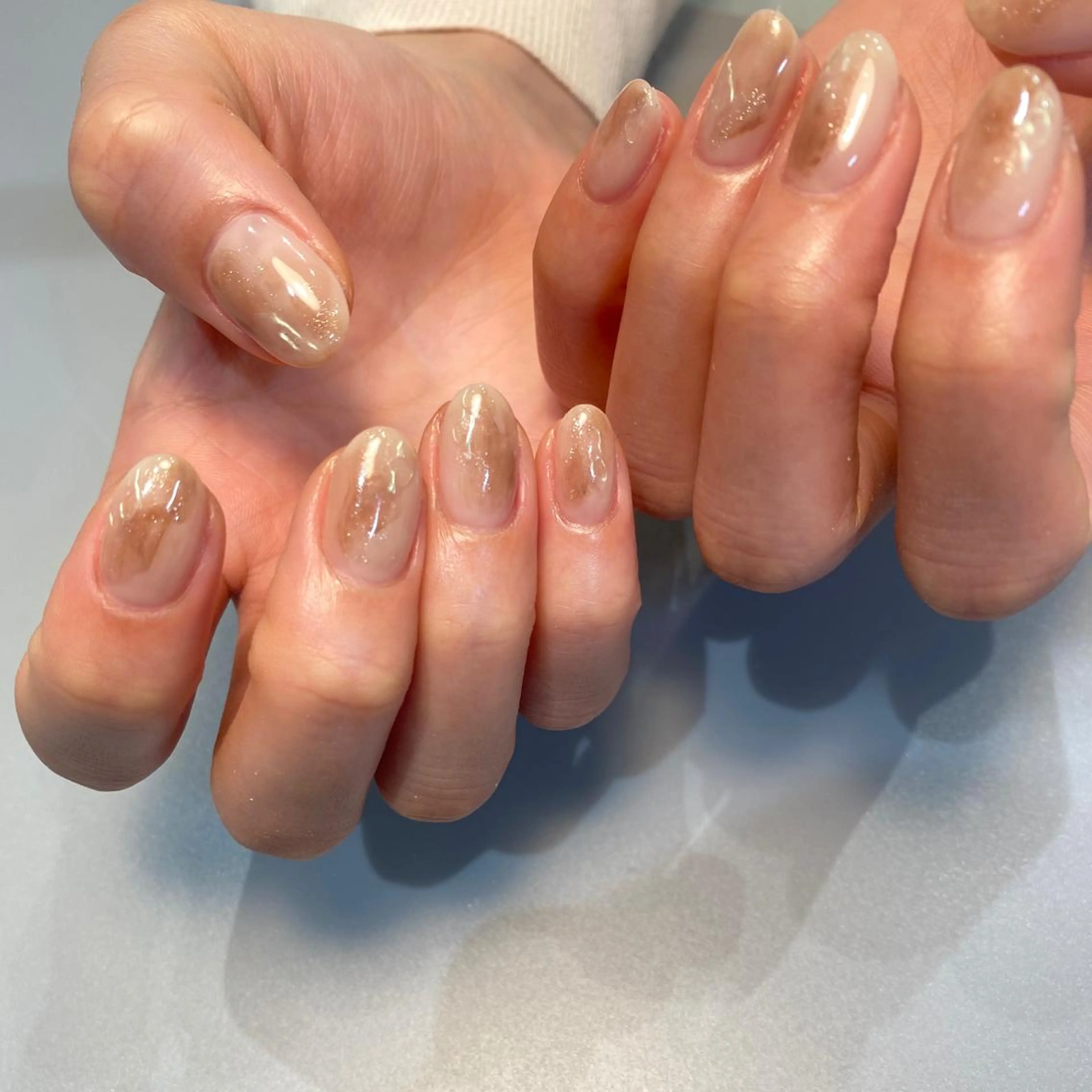 ネイル ハンドネイル NINEnami ニュアンスネイルのネイルデザイン