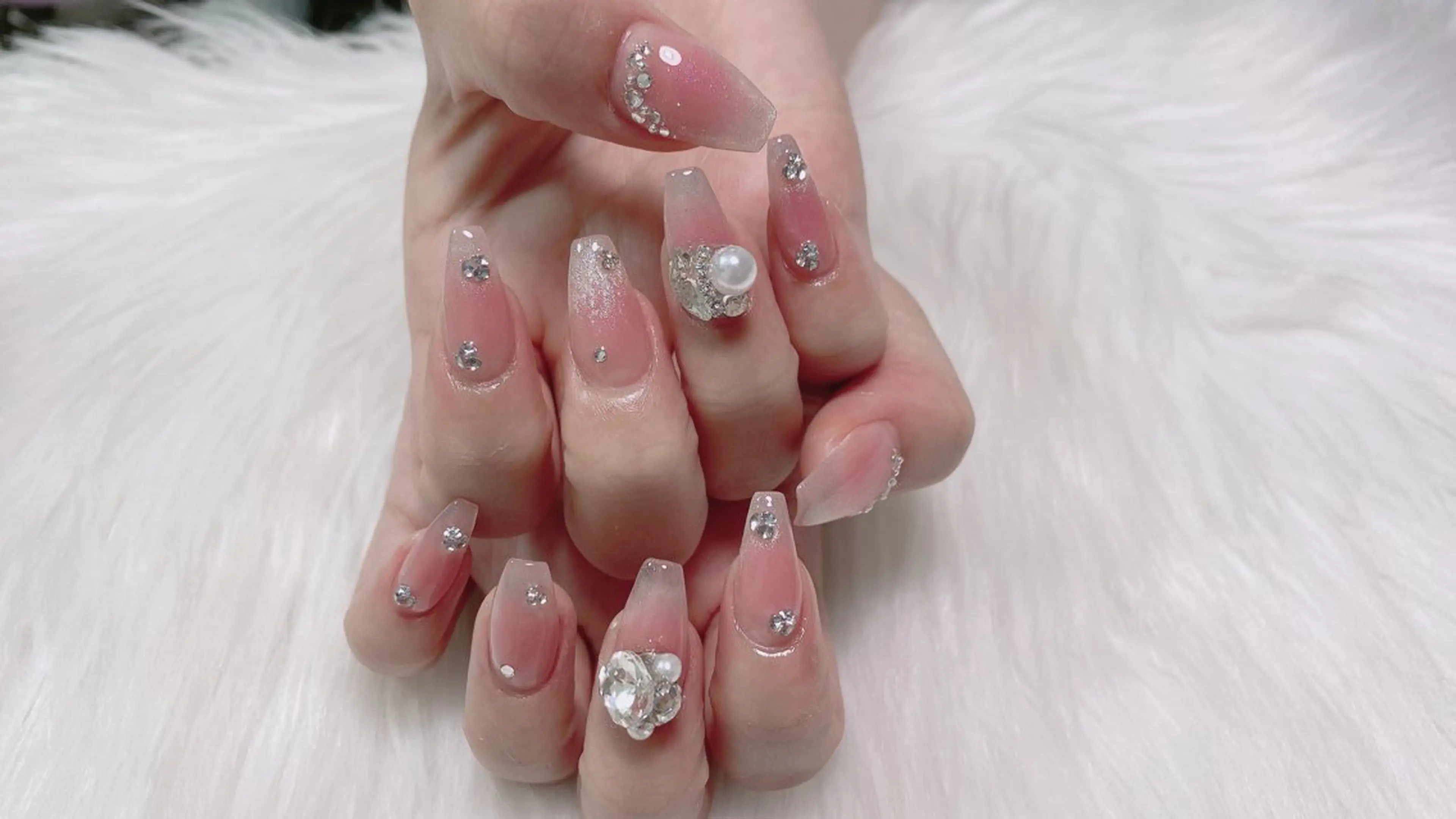 ネイル ハンドネイル オーシャン スカルプネイルサロンのネイルデザイン