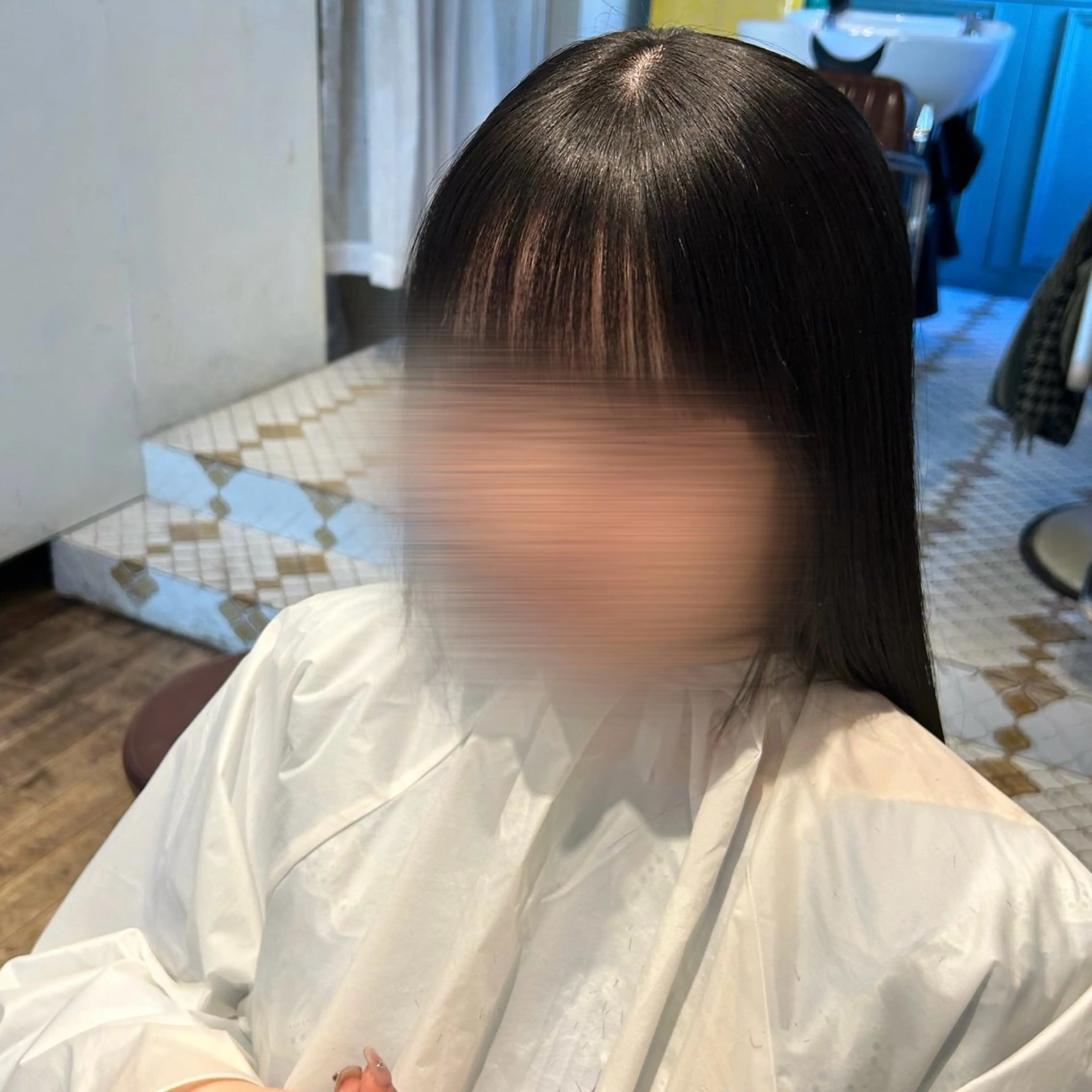 ロング クロスパーマ× 縮毛矯正🫧あゆみのヘアスタイル