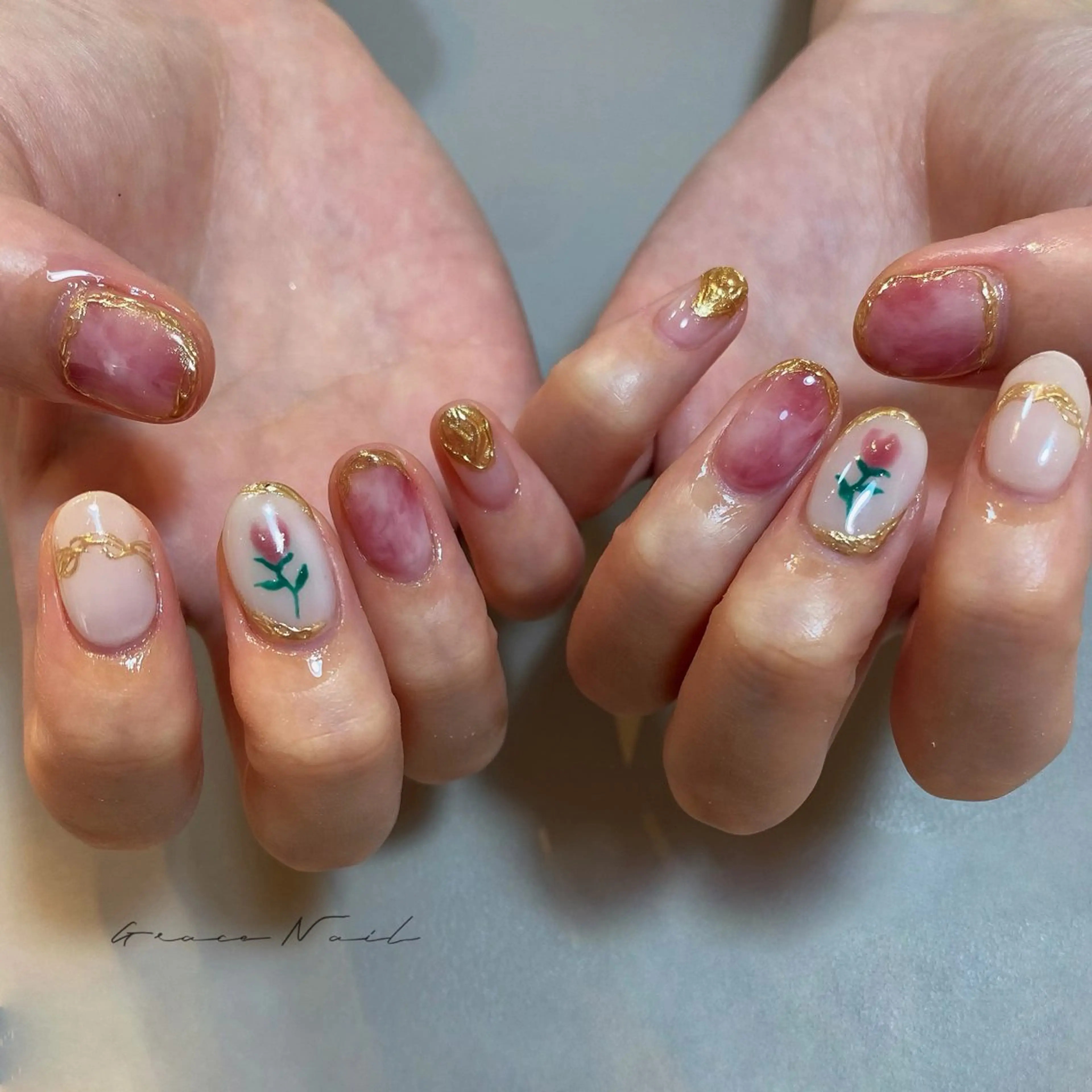 ネイル ハンドネイル ☆*｡Grace Nail｡*☆のネイルデザイン