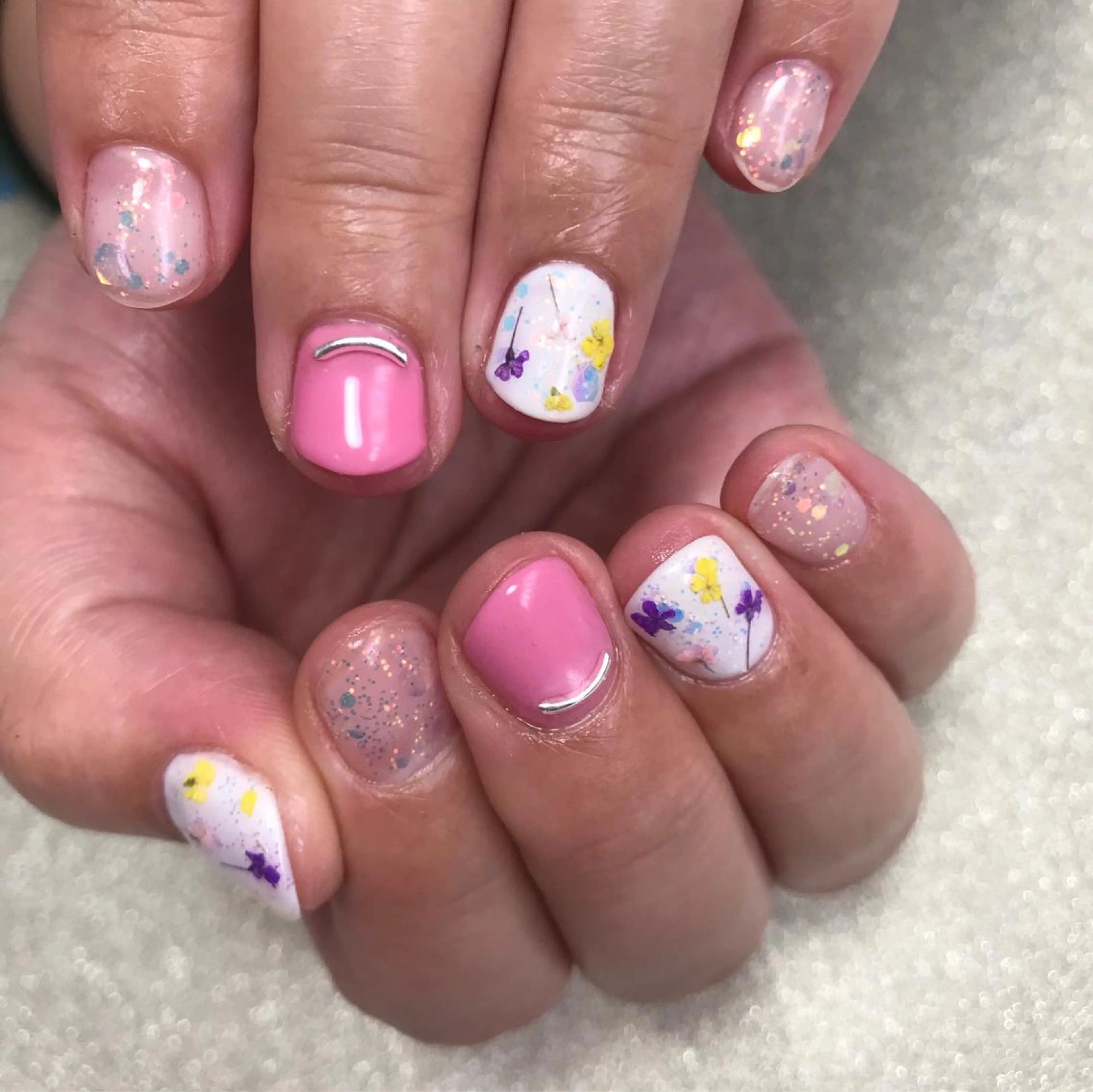 ネイル アートネイル 春ネイル ハンドネイル NAIL Nutsのネイルデザイン