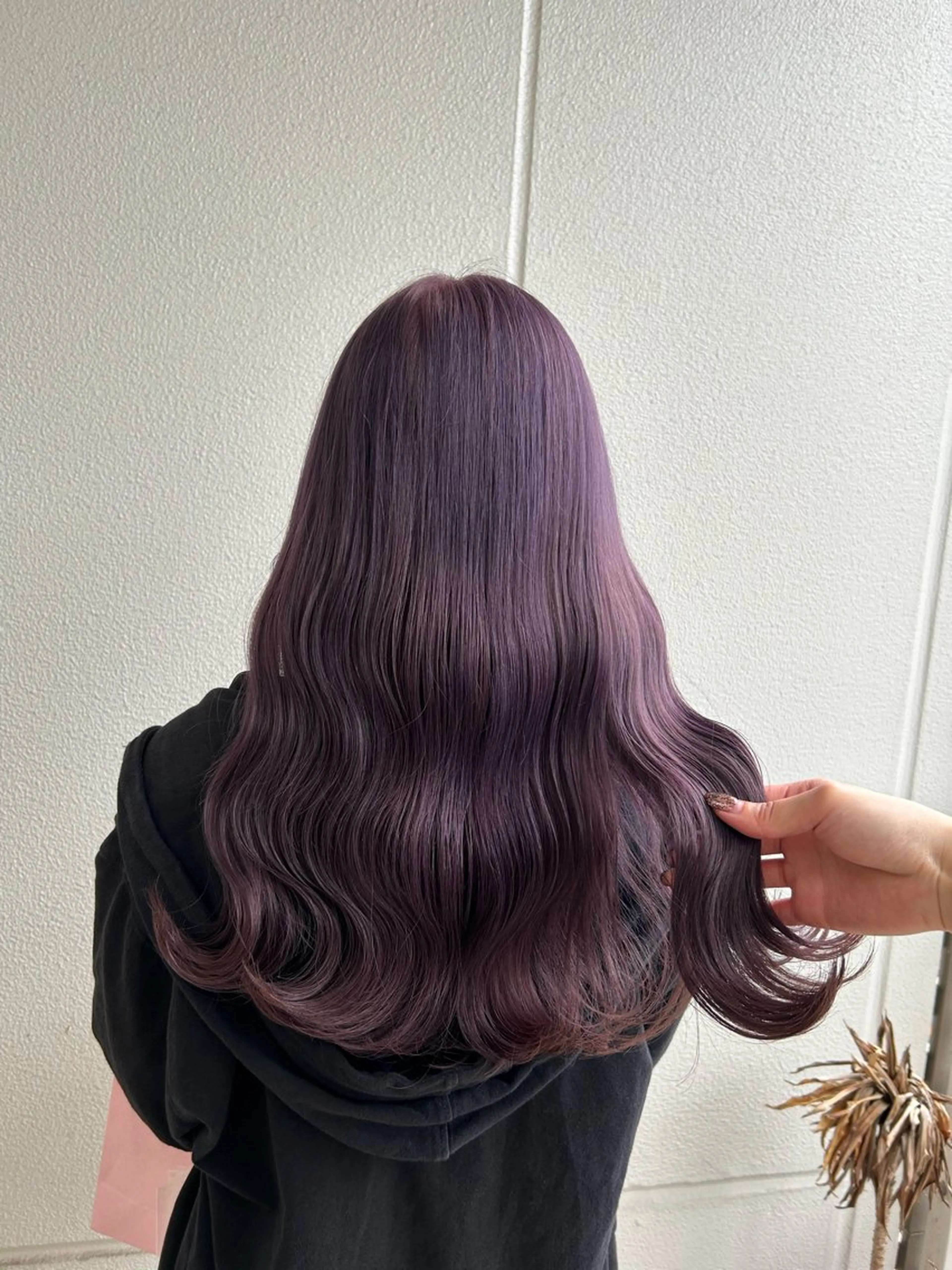 ロング カラー ヘアアレンジ ラベンダーカラー 《暖色/韓国レイヤー 》🇰🇷桑原ユキネのヘアスタイル