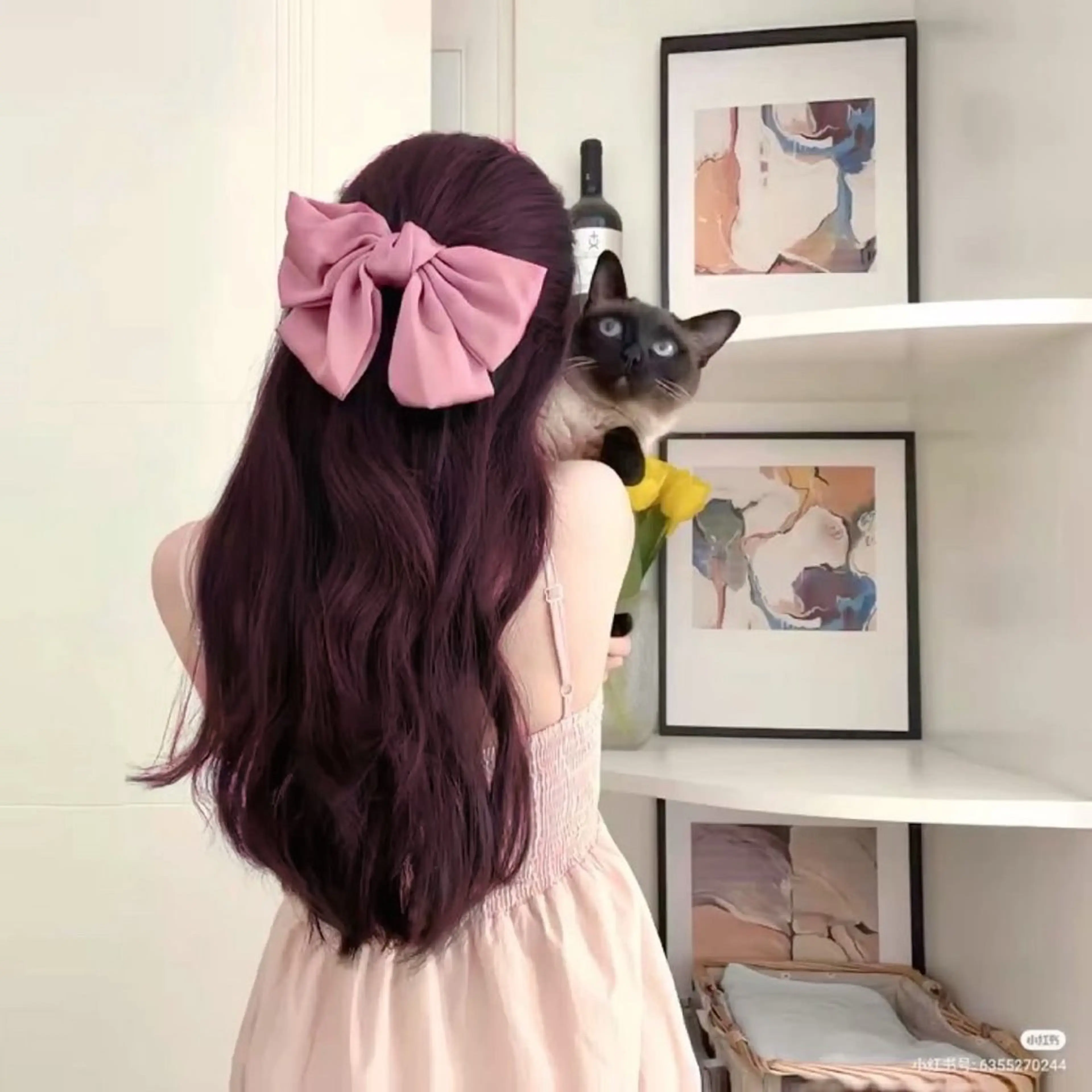 ロング カラー ヘアカラー トリートメント 💗トレンド暖色ヘア Natsumi 💗のヘアスタイル