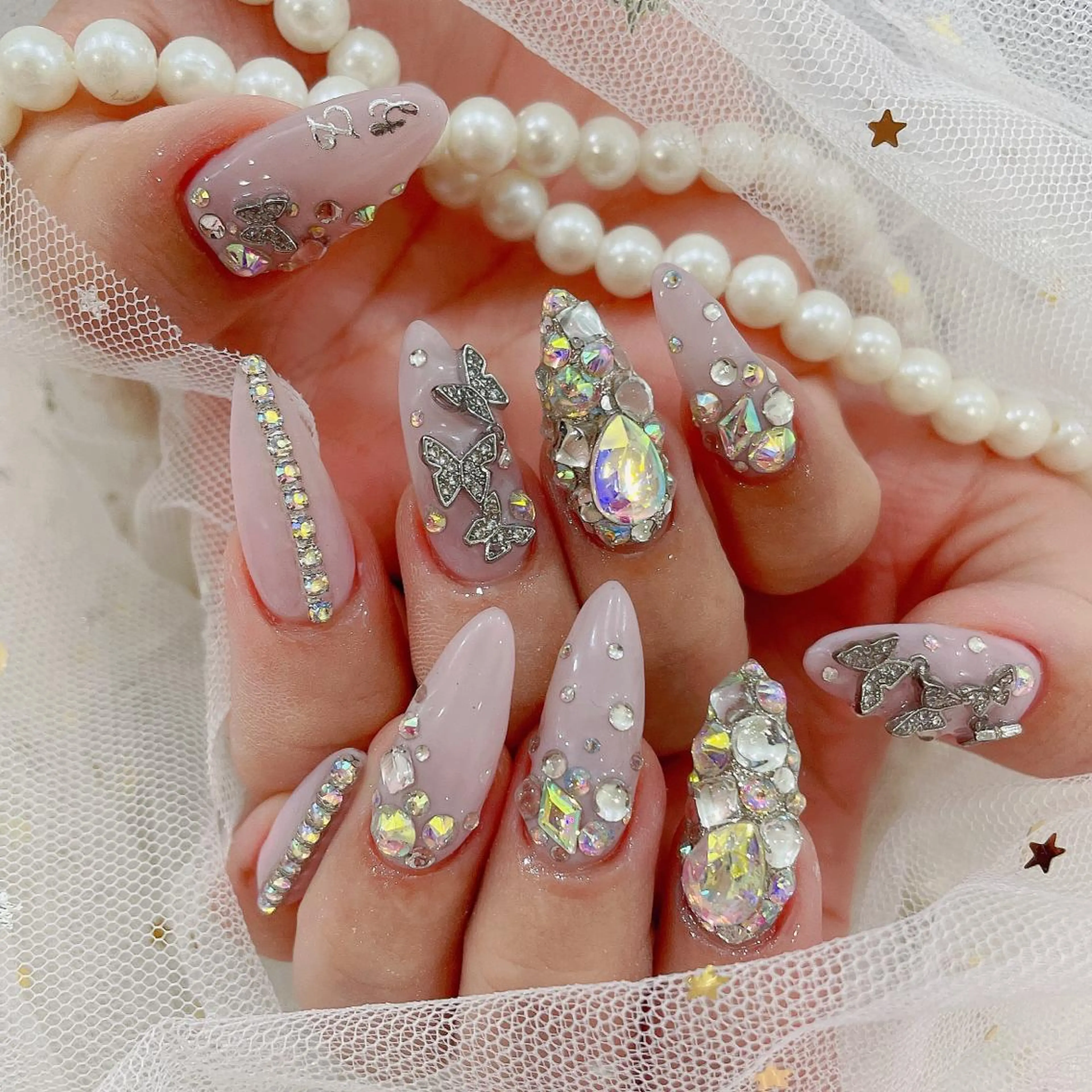 セミロング ネイル ハンドネイル cho nailのネイルデザイン