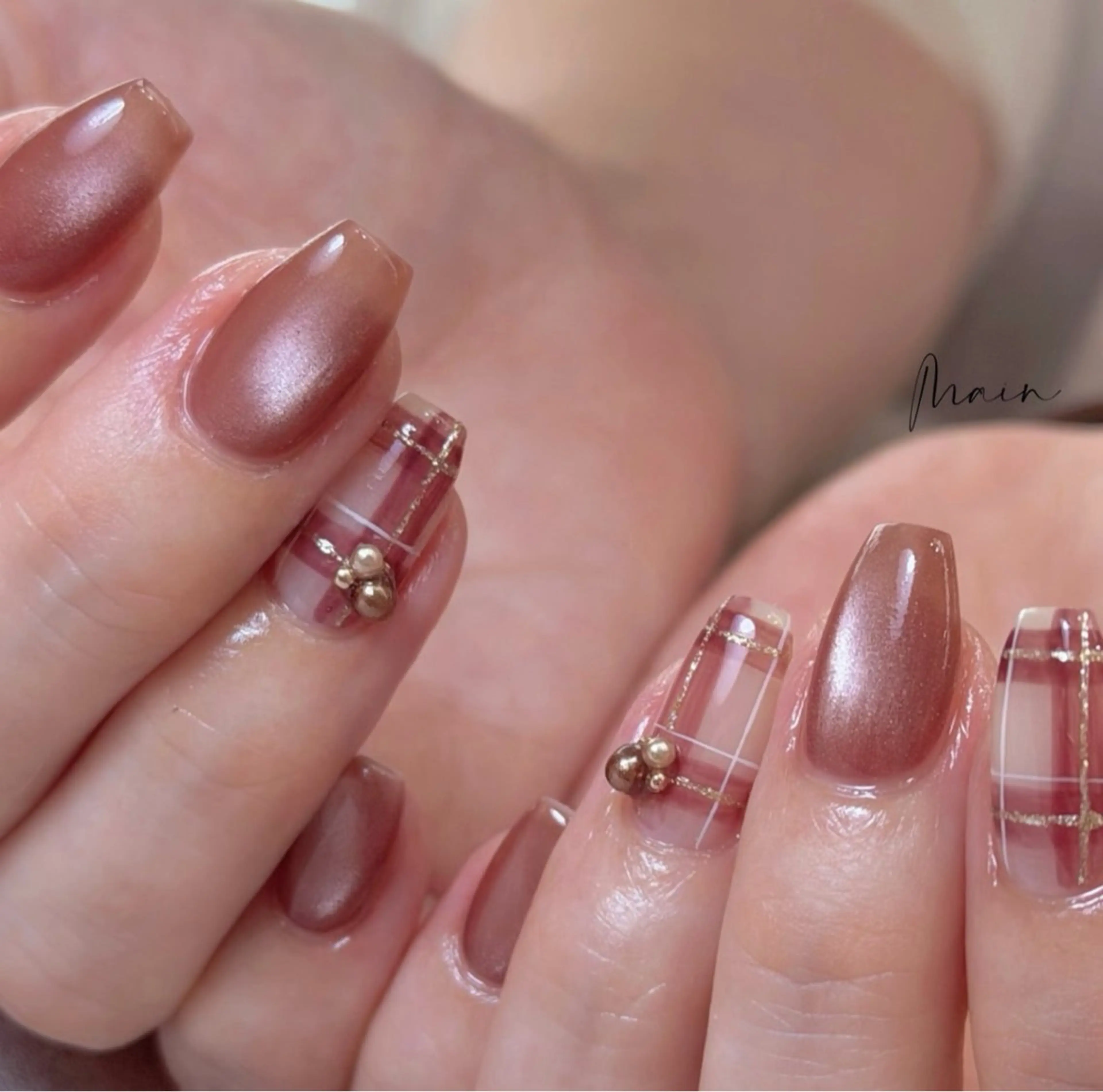 ネイル 韓国ネイル 持ち込み ニュアンスネイル ネイルチップ ハンドネイル TABI ANA.CHUOのネイルデザイン