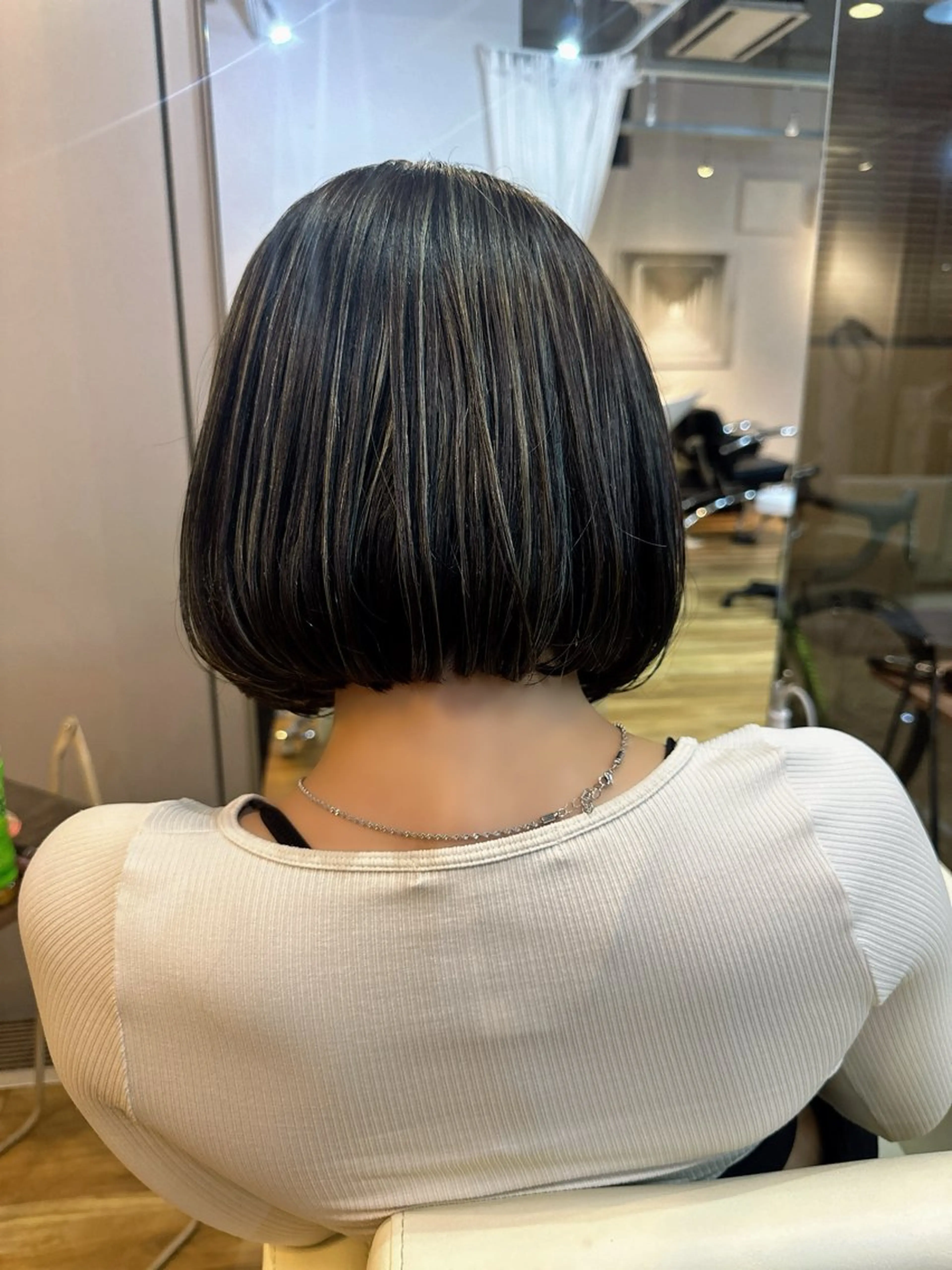 ショート ボブ ハイライト 大原 正寛のヘアスタイル