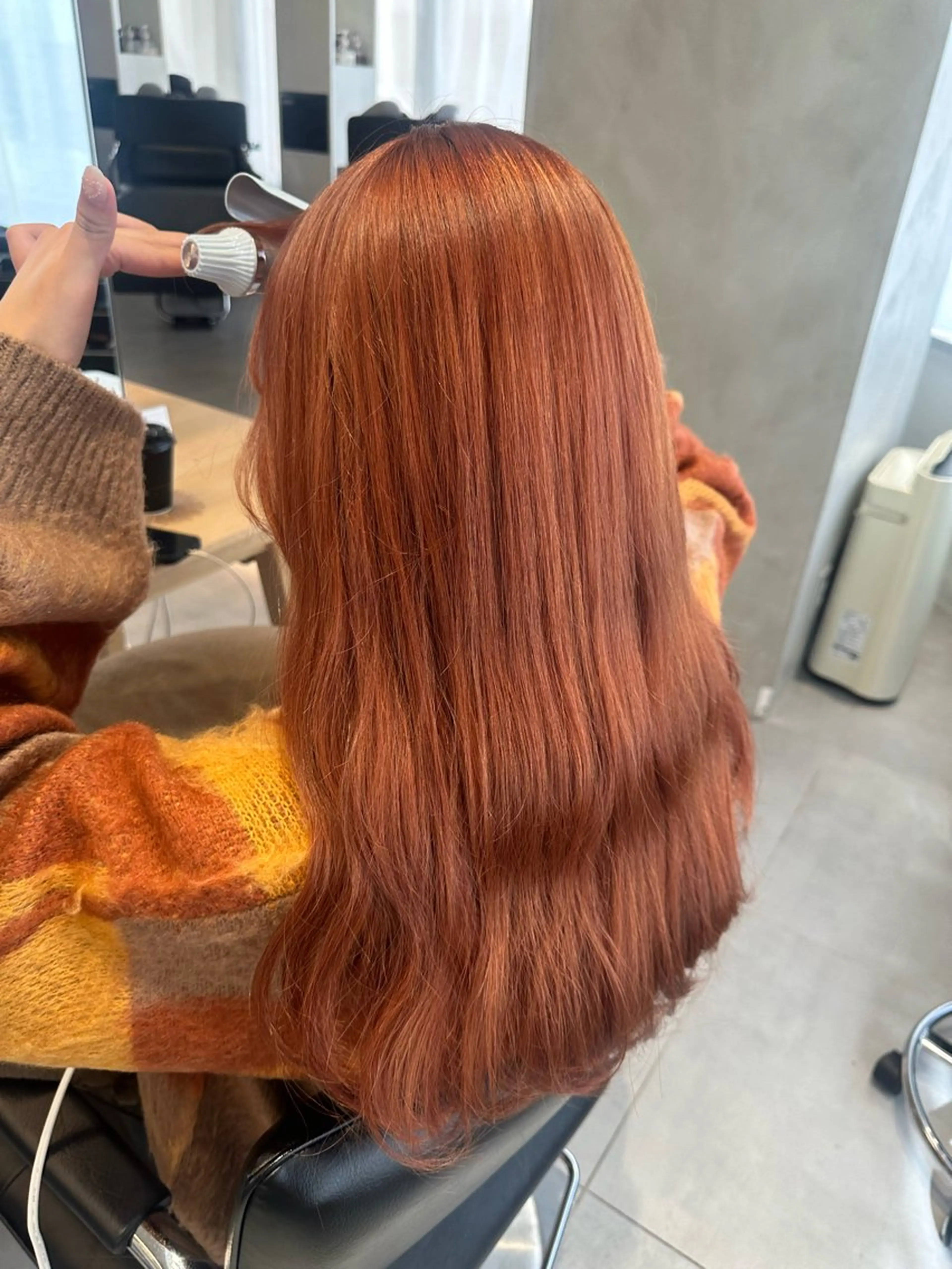 ロング カラー ヘアアレンジ 学生 ヘアカラー トリートメント ヘアセット 垢抜け韓国風ヘア カラーMIKUのヘアスタイル