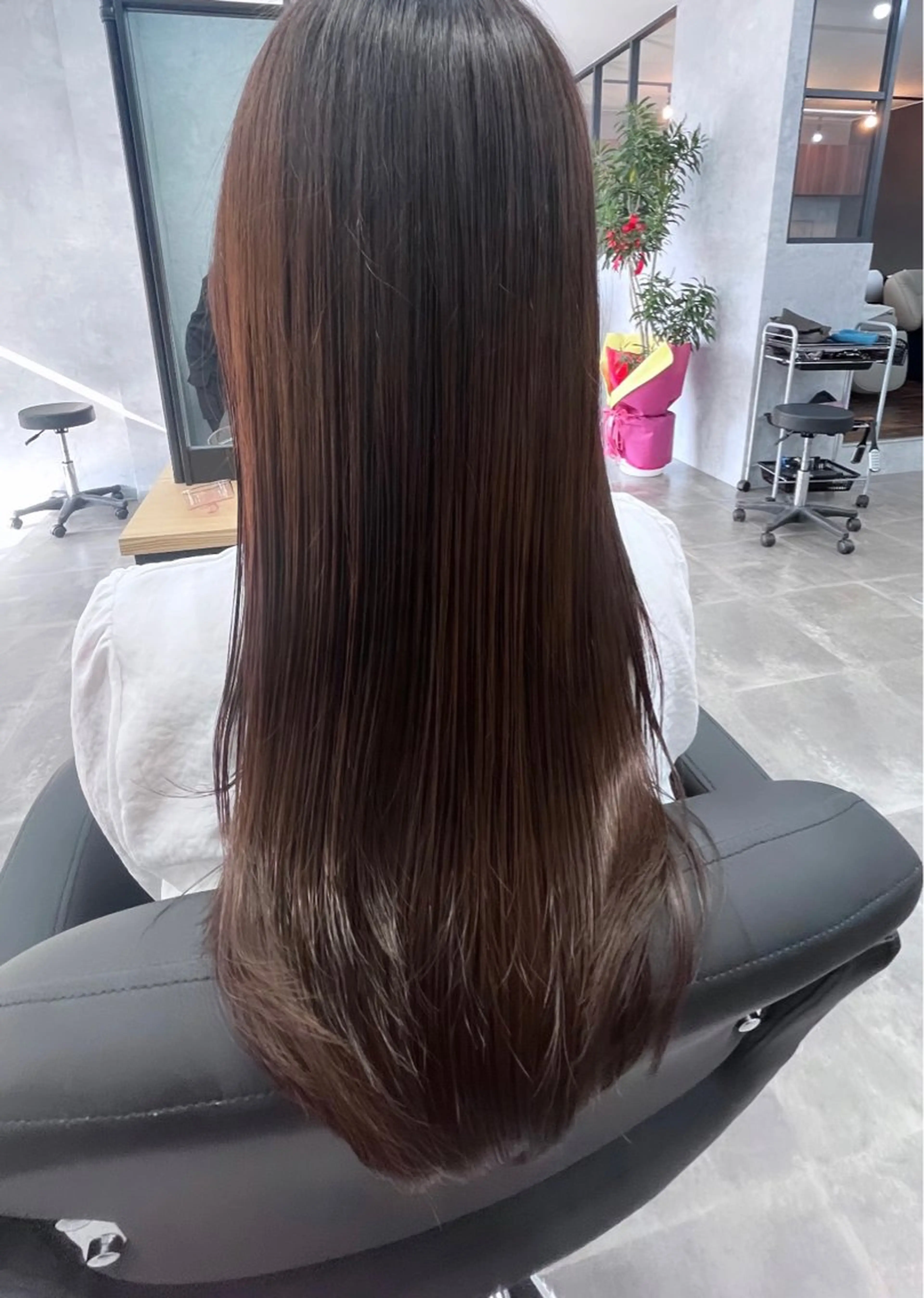 ロング カラー ブラウンカラー 透明感カラー ヘアカラー 熊谷 有紗のヘアスタイル