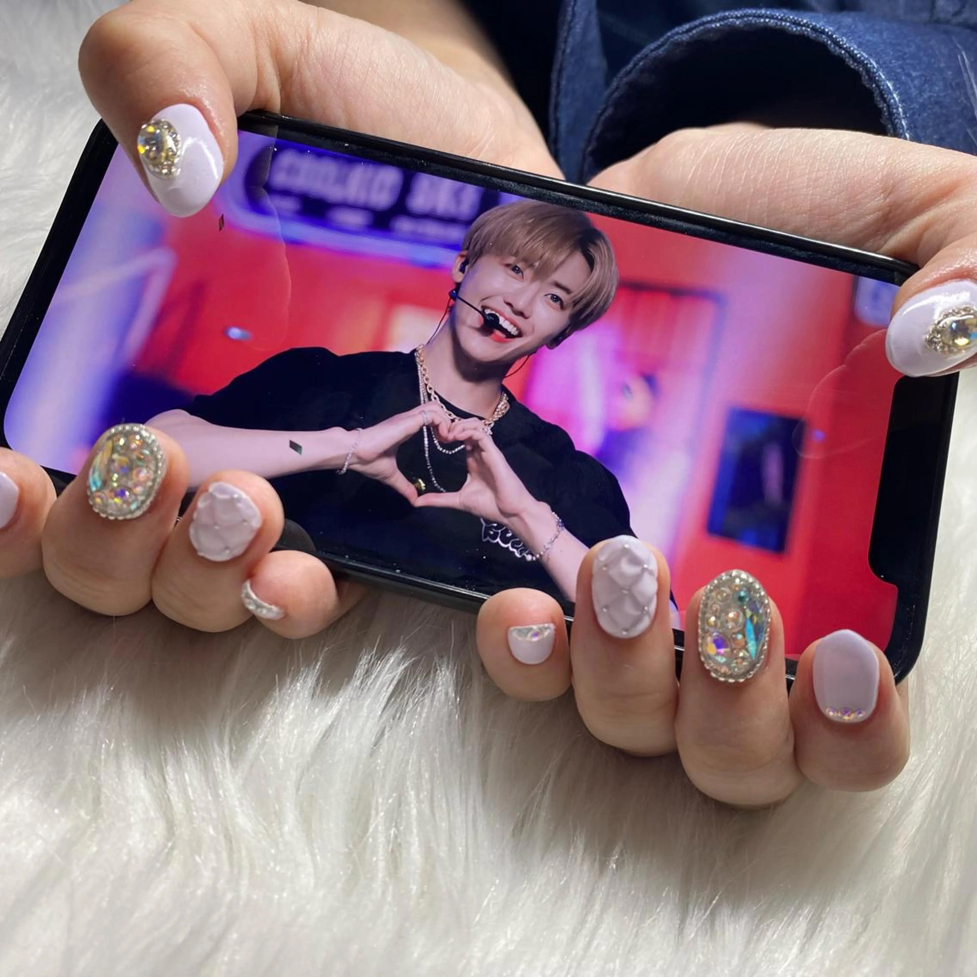 ネイル ジェルネイル 韓国ネイル パラジェル ワンホンネイル Yudia 🫧Kyokaのネイルデザイン