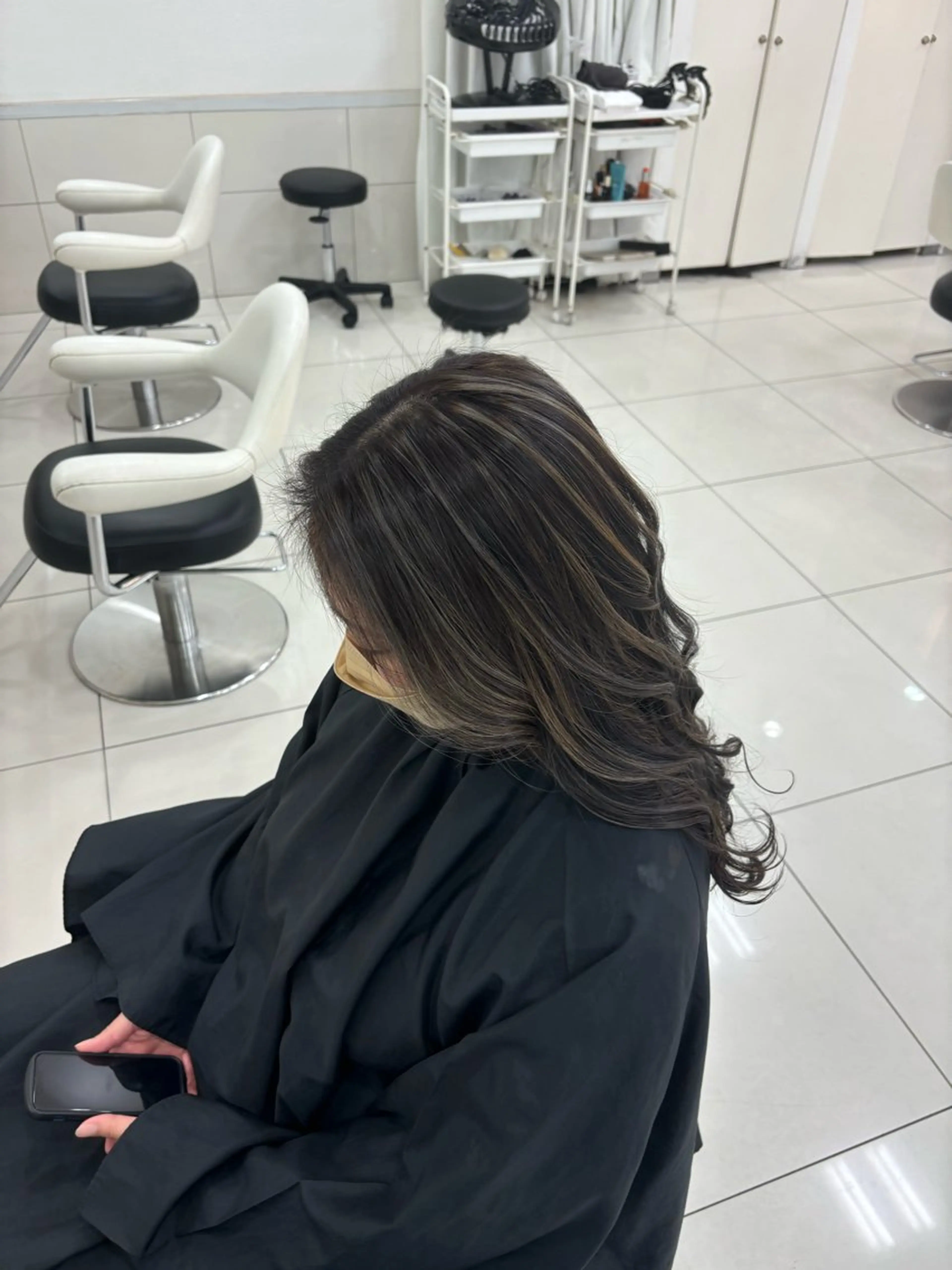 ロング カラー パーマ 🫧Ash 小岩店 ハセベ🫧のヘアスタイル