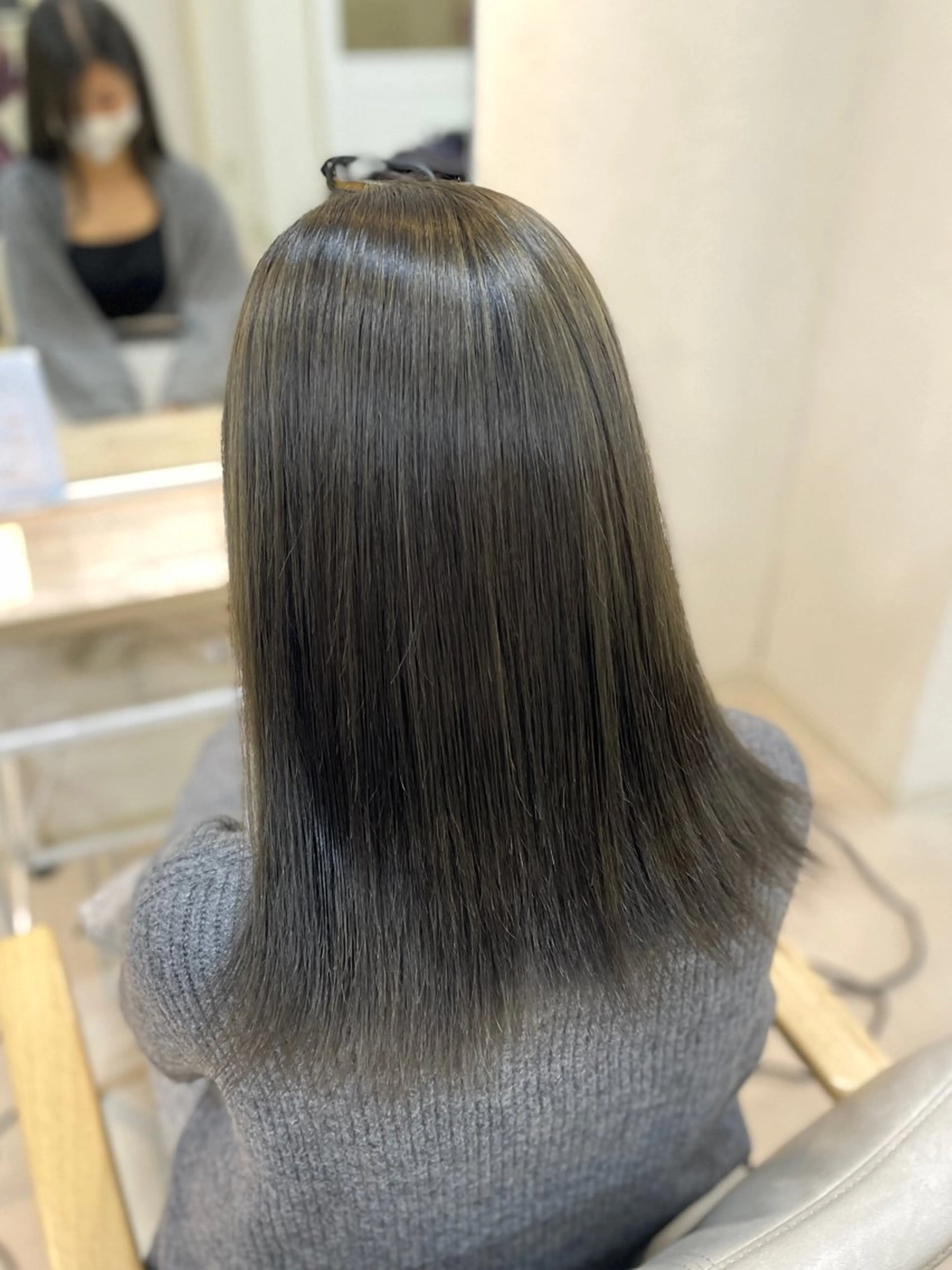 セミロング ヘアカラー トリートメント Aoi /暖色カラー /ボブモデル募集🪐のヘアスタイル