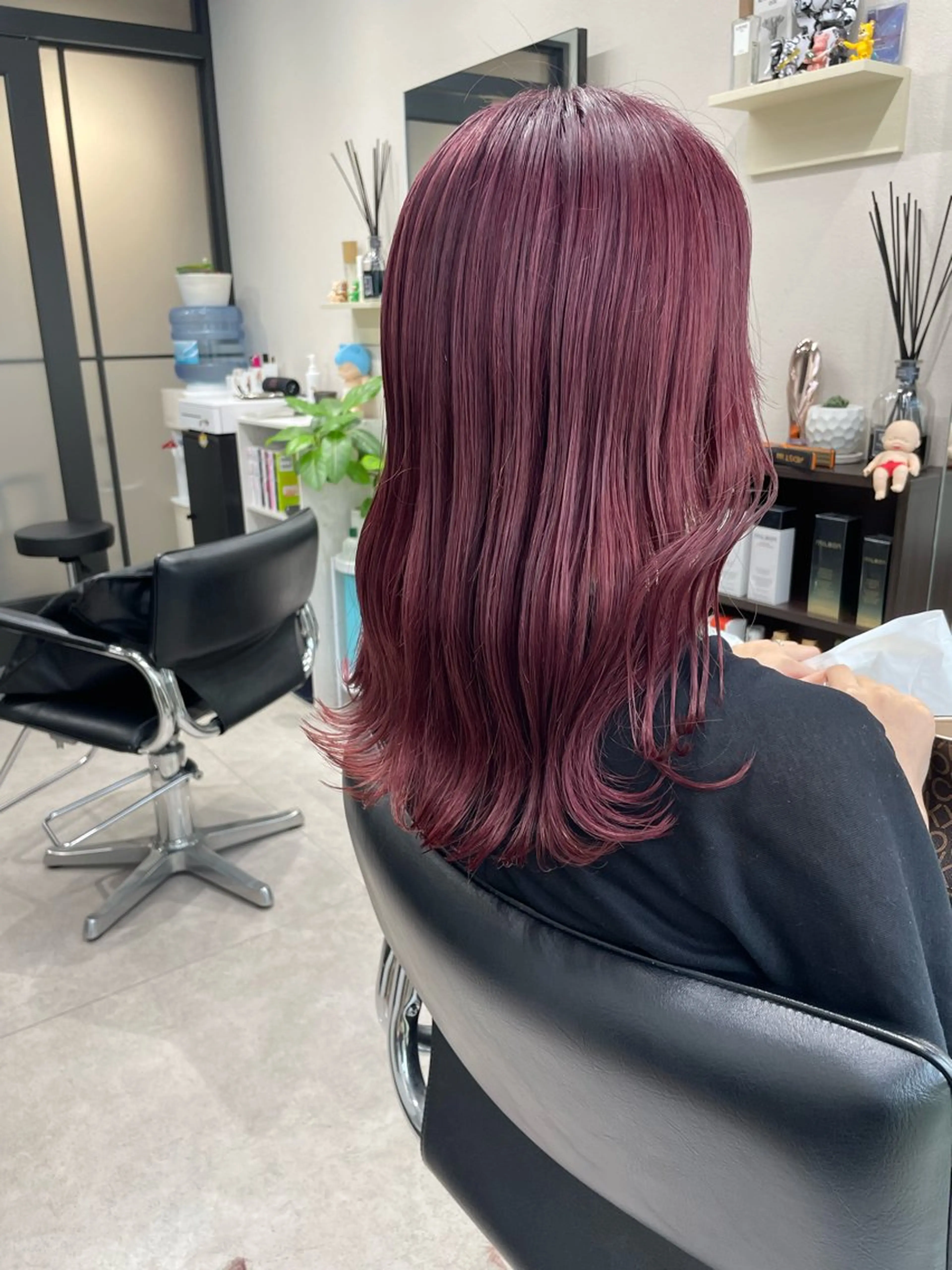 ロング カラー ヘアカラー トリートメント 髪質改善will hairdesignのヘアスタイル
