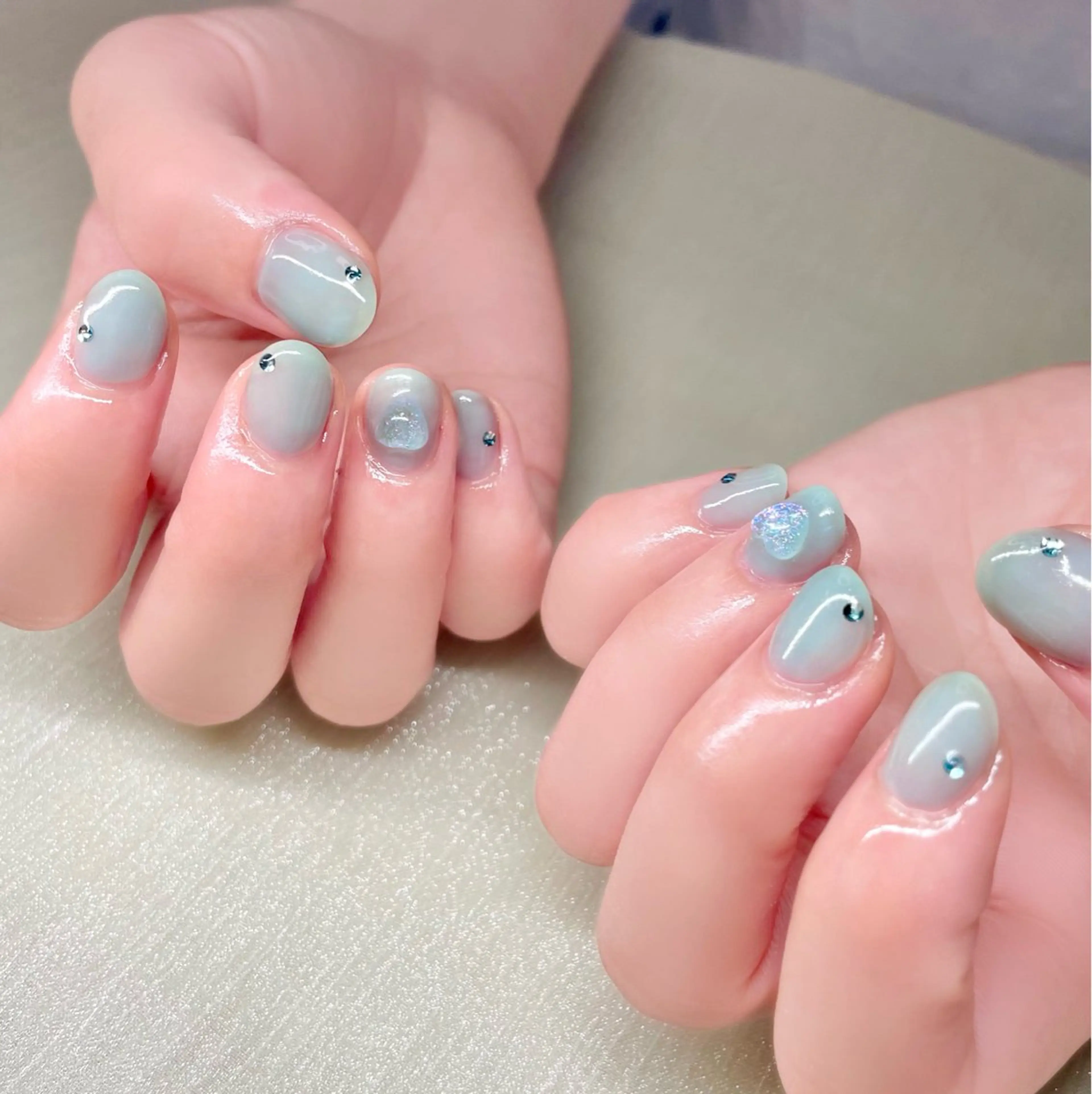 ネイル ストーンネイル ハンドネイル Nailist SUZU所属・Nailist suzuのネイルデザイン