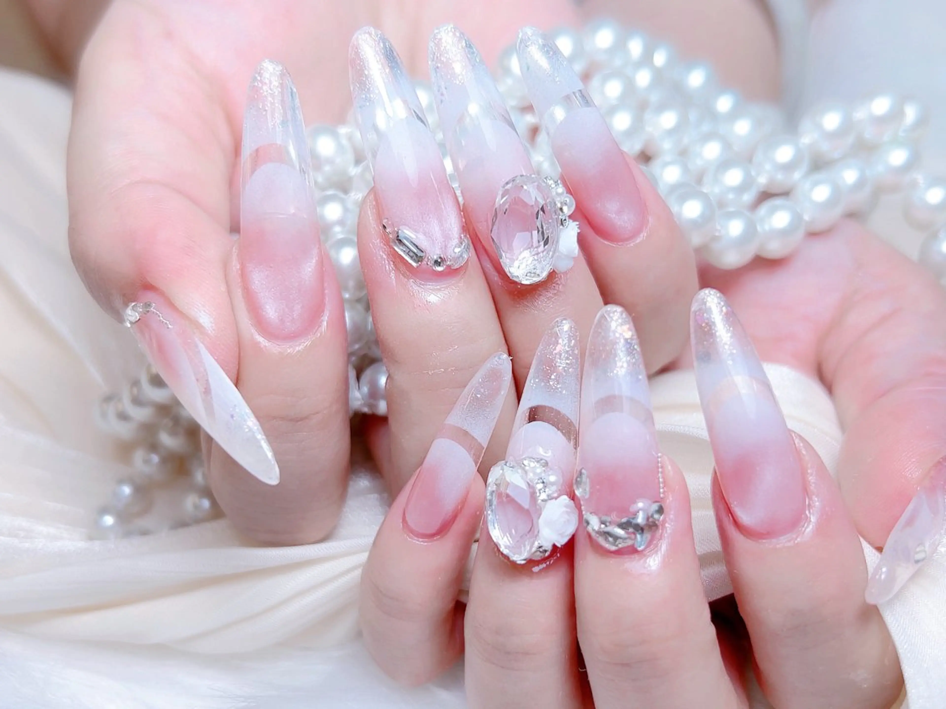 ネイル ハンドネイル M🌷nail 長さだし専門店のネイルデザイン