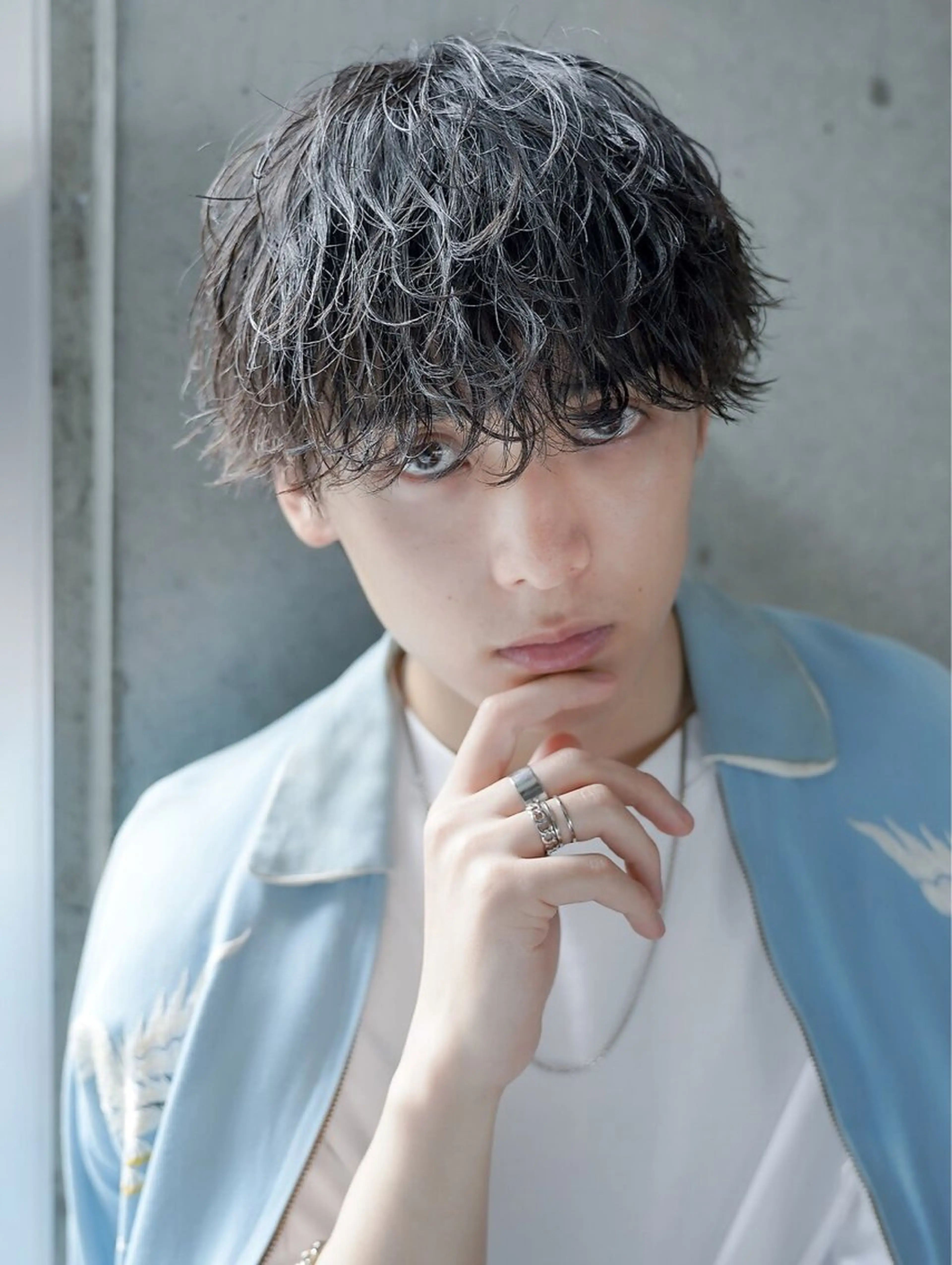 メンズカット＋ツイストスパイラルパーマor波巻きパーマ［新宿駅/men's/メンズカット/メンズパーマ］の写真