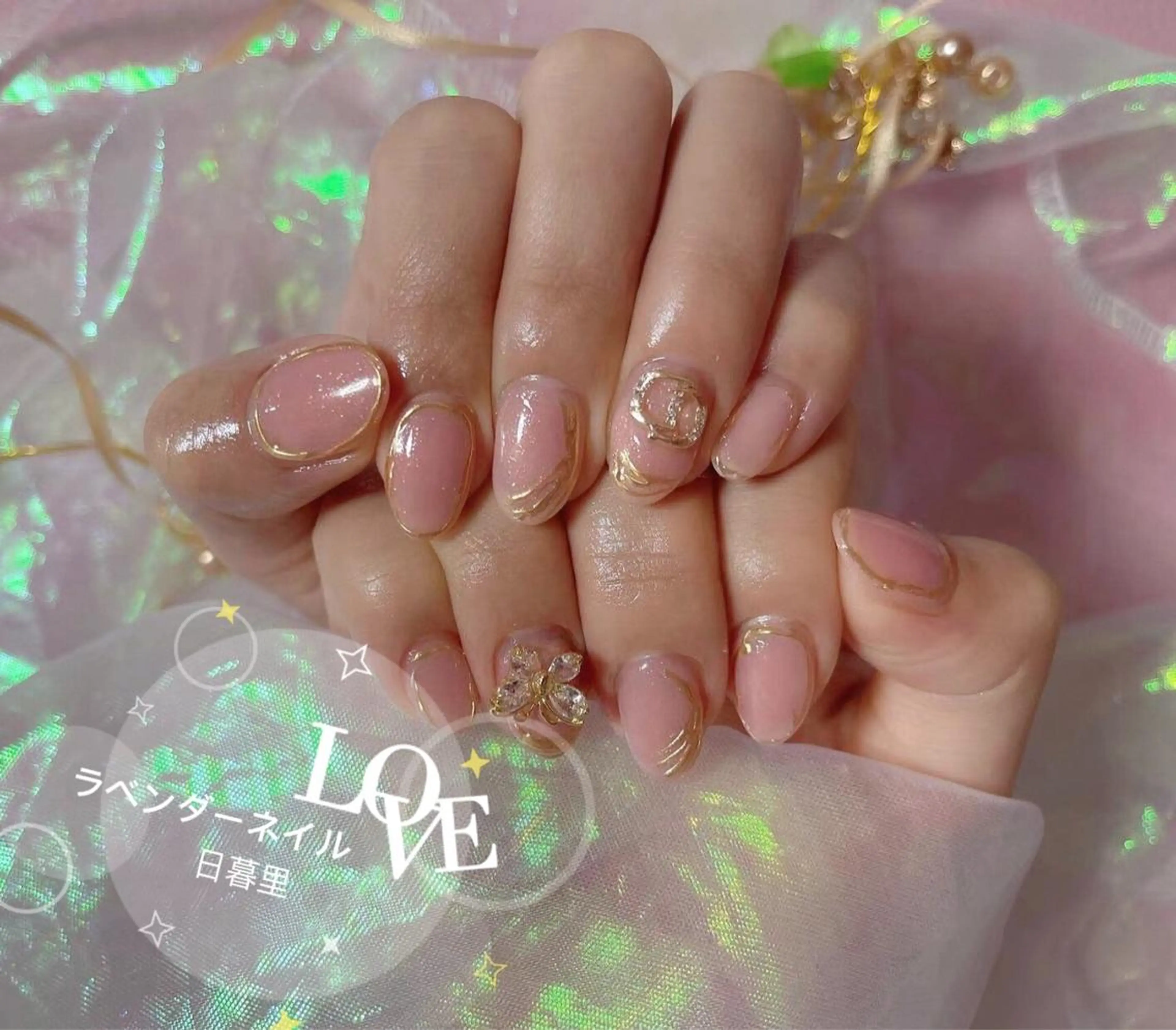 ネイル ラベンダー💖日暮里 ルル💖ネイルのネイルデザイン