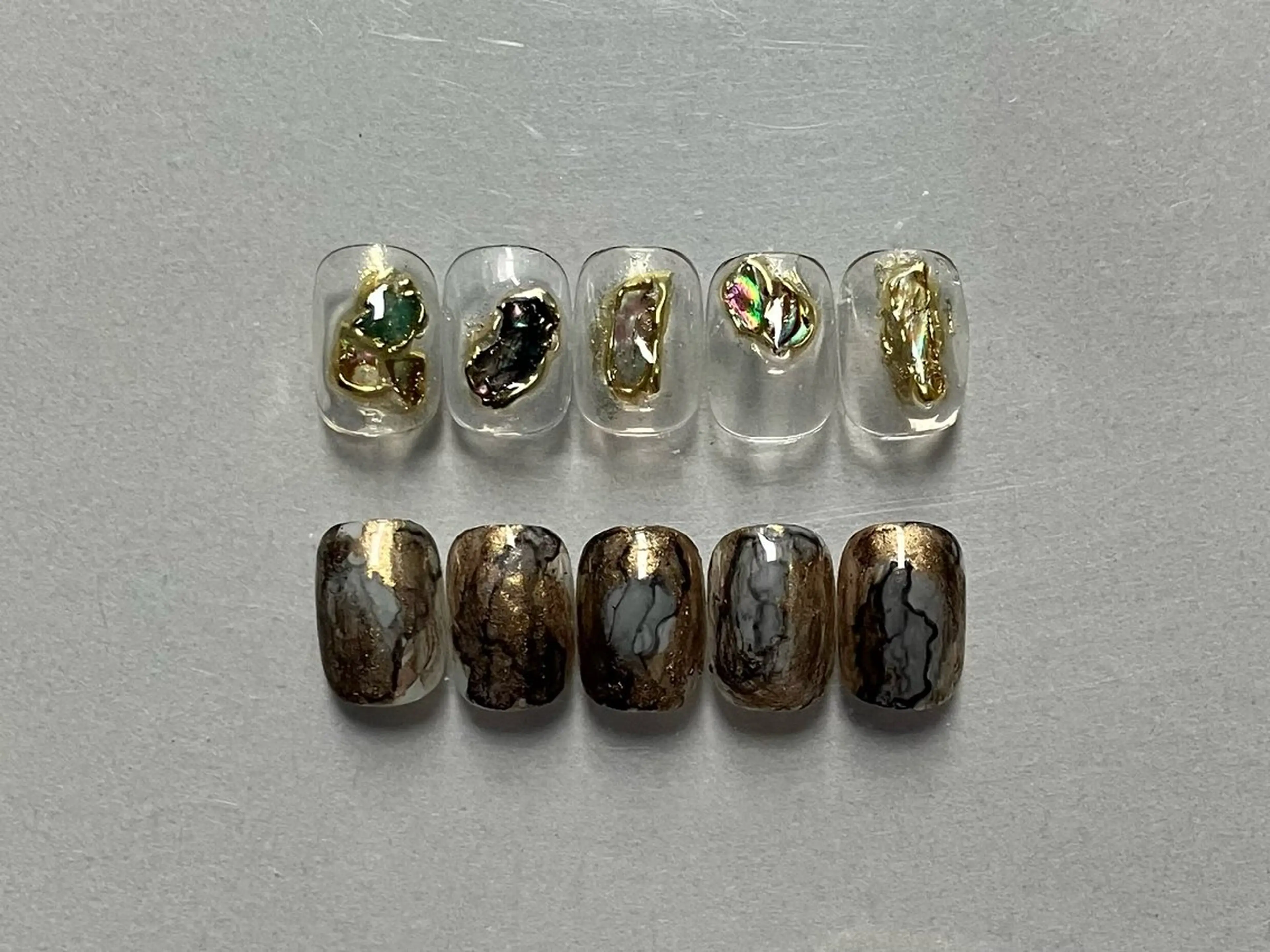 ショート ハンドネイル フットネイル @Unica_ honmachiのネイルデザイン