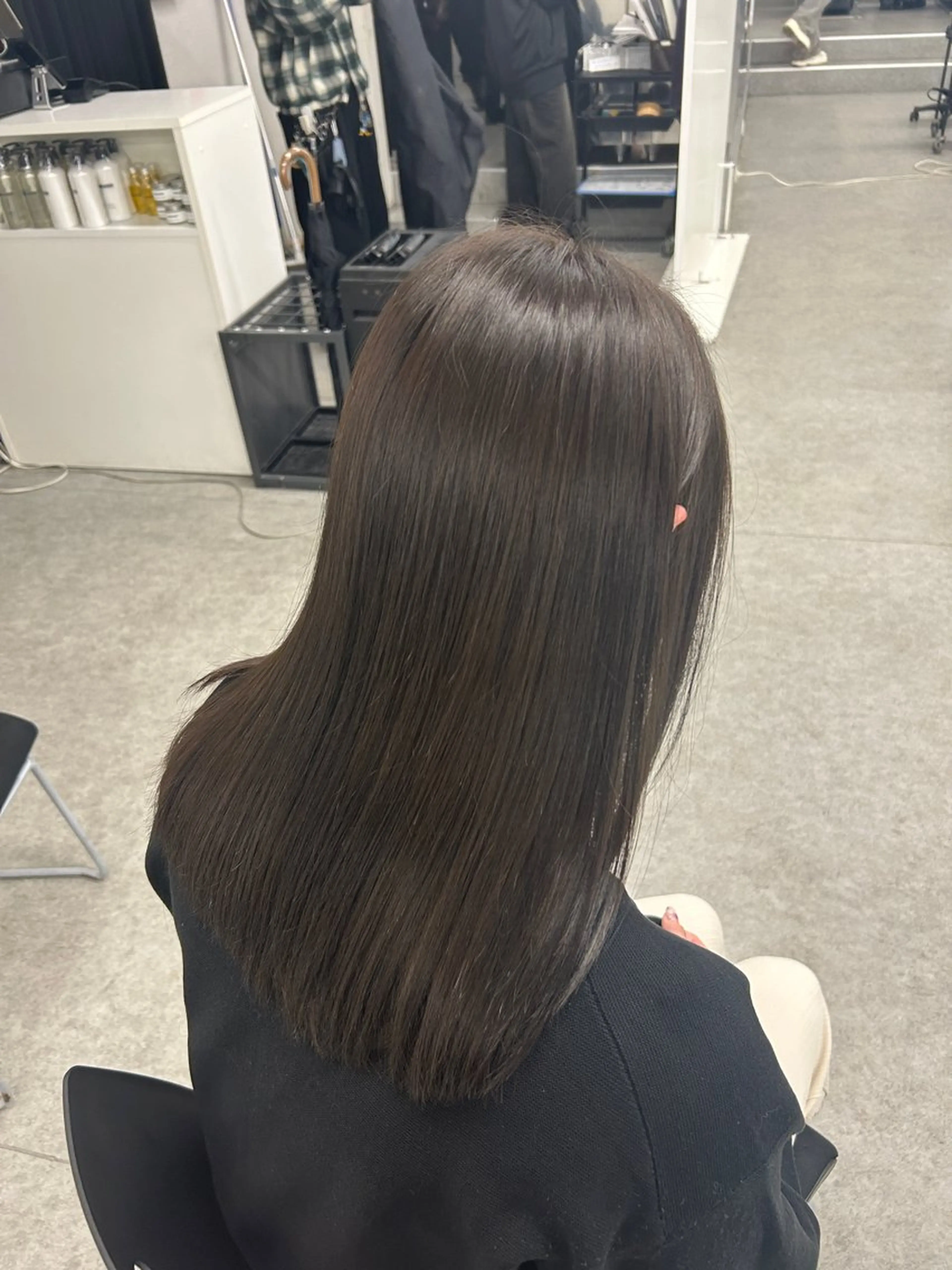 ロング カラー ヘアカラー トリートメント 海外風ブリーチなし 🫒Rion🫒🩶のヘアスタイル