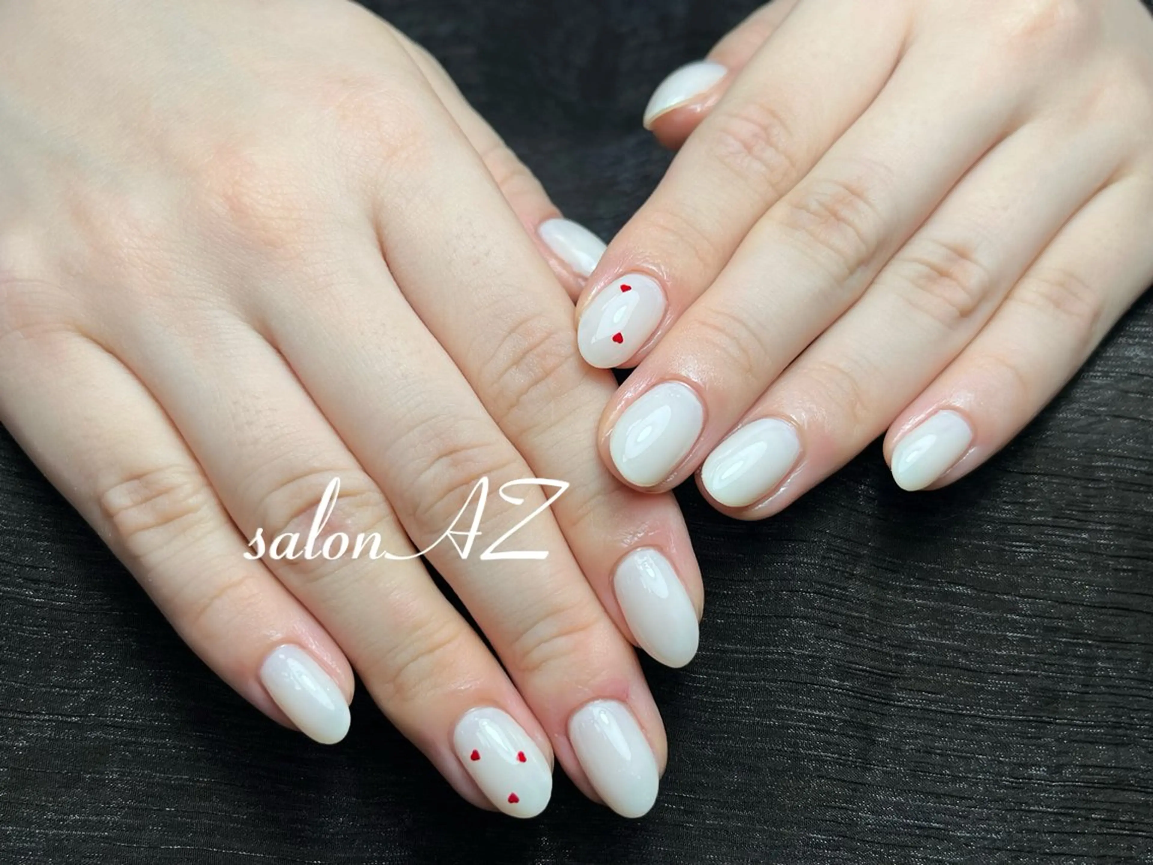 ネイル ハート ハンドネイル salonAZ トップネイリストのネイルデザイン