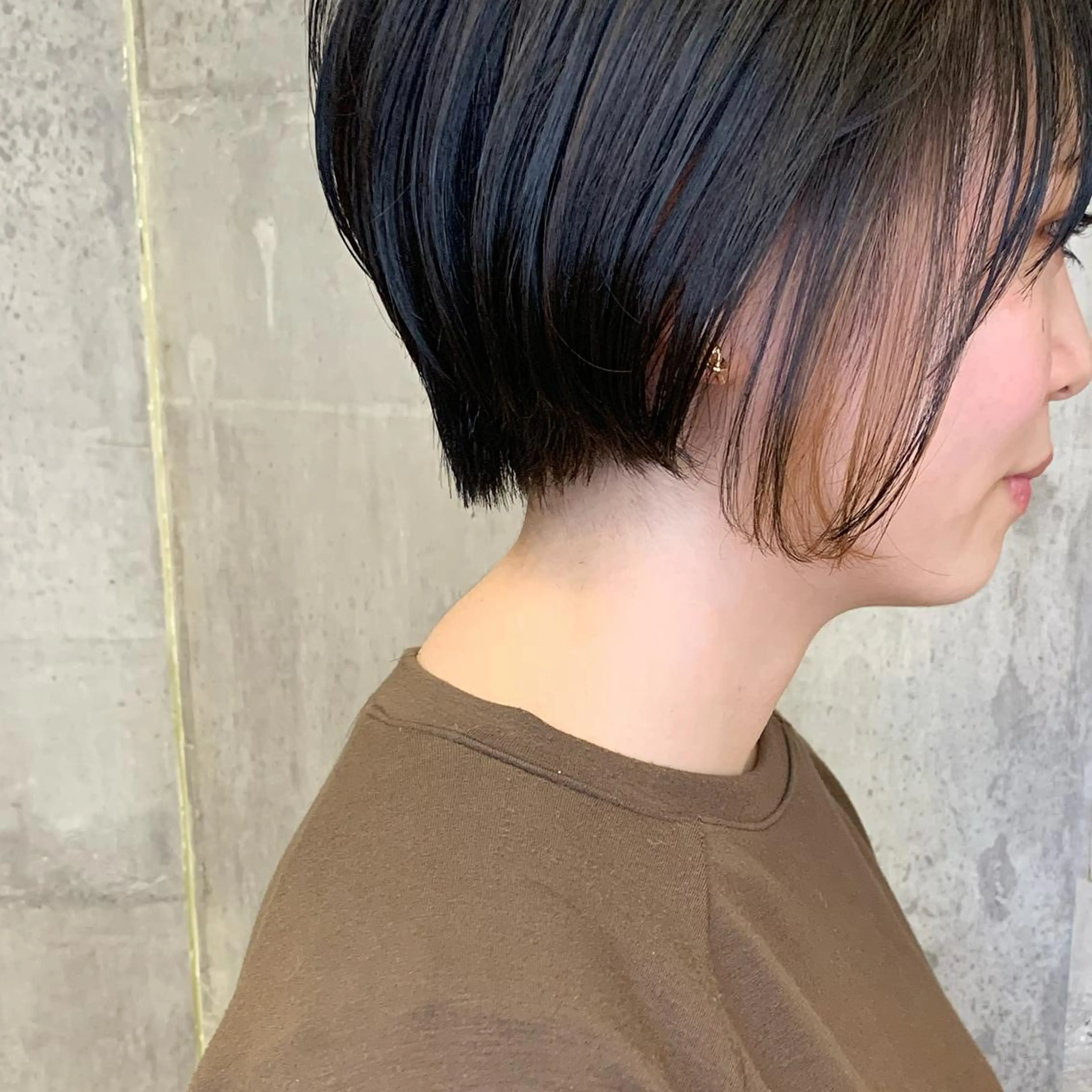 ショート カラー ベージュカラー オレンジ オレンジベージュ ﾊｲﾄｰﾝ/ｼｮｰﾄ 村上淳乃🐥のヘアスタイル