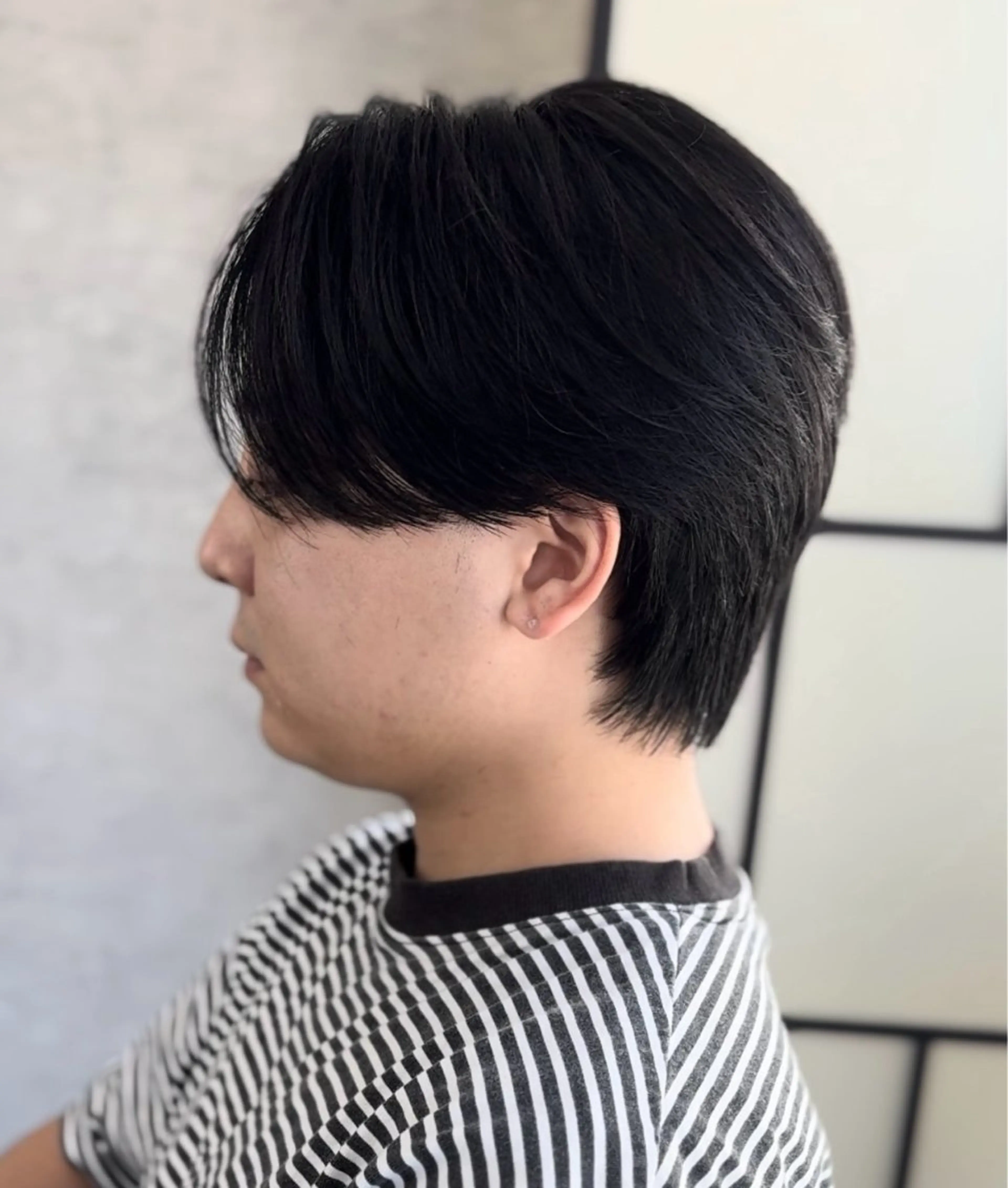 カラー パーマ メンズ センターパート ダウンパーマ メンズパーマ ニュアンスパーマ カット パーマ ヘアセット 森下 佑大のヘアスタイル