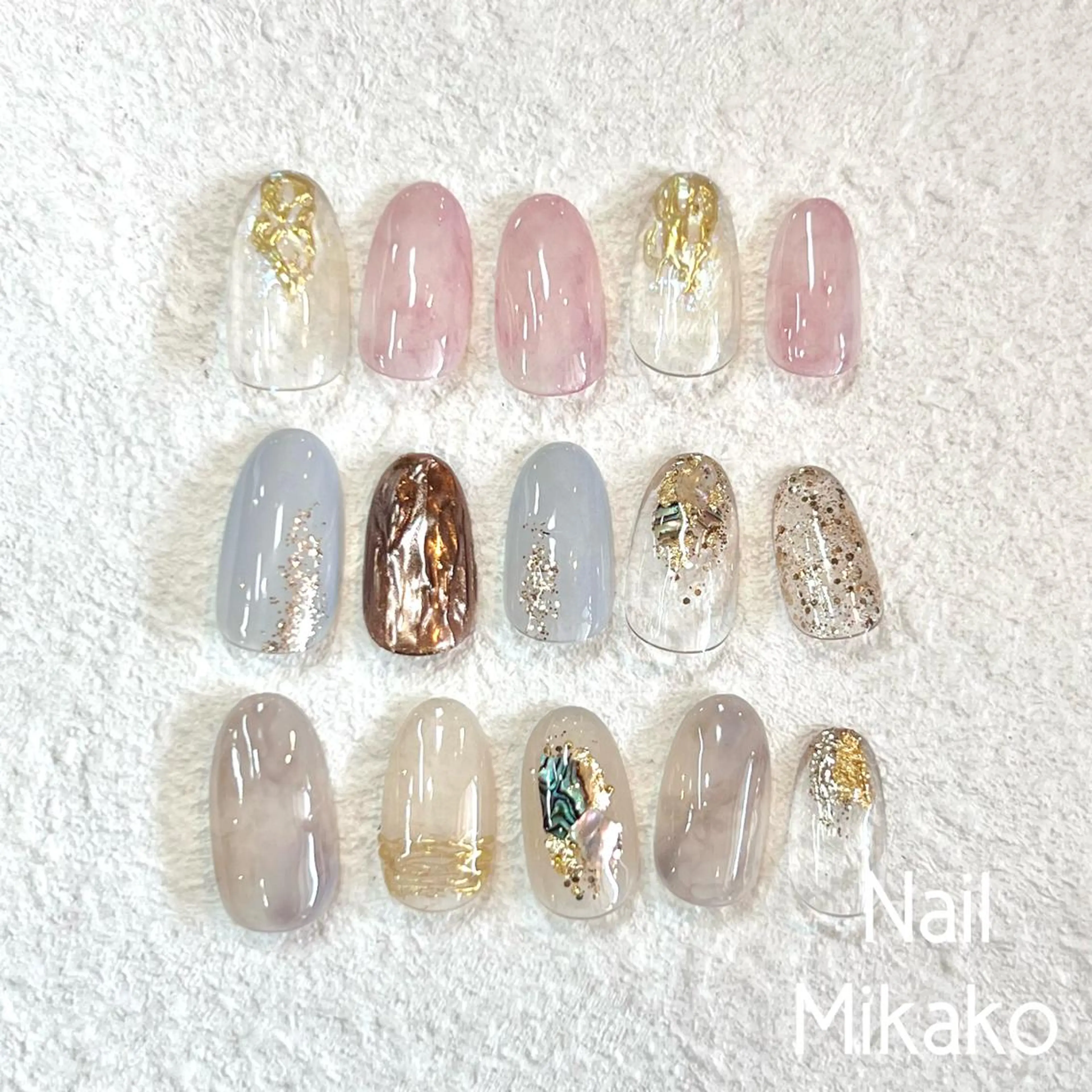 ネイル アートネイル ジェルネイル ミラーネイル ニュアンスネイル オフィスネイル Nail_Mikako所属・Nail Mikakoのネイルデザイン