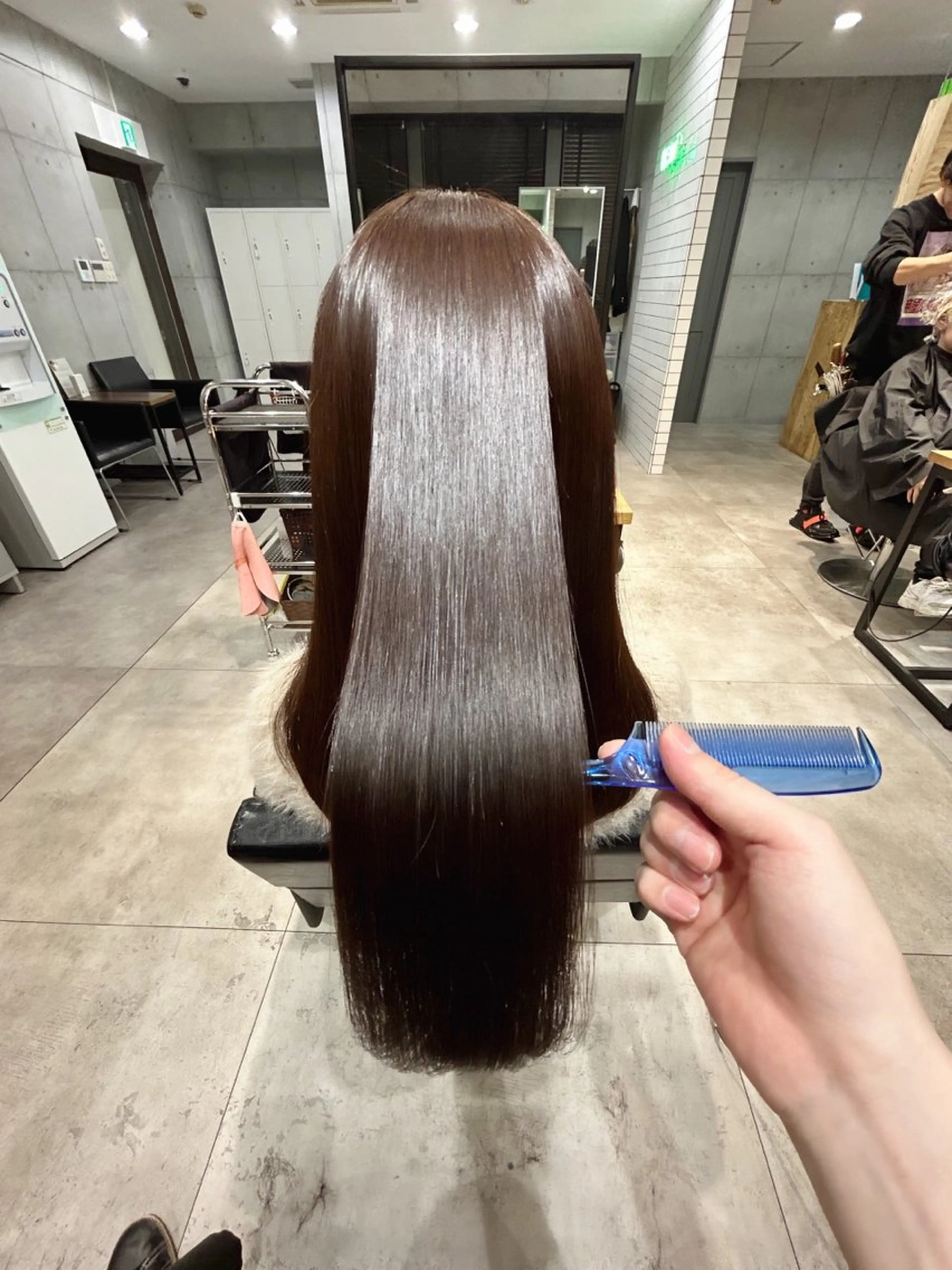 ロング カット 縮毛矯正 トリートメント ヘッドスパ ヘアセット 🌈艶髪人気№１🌈 newi池袋店⭐江口のヘアスタイル