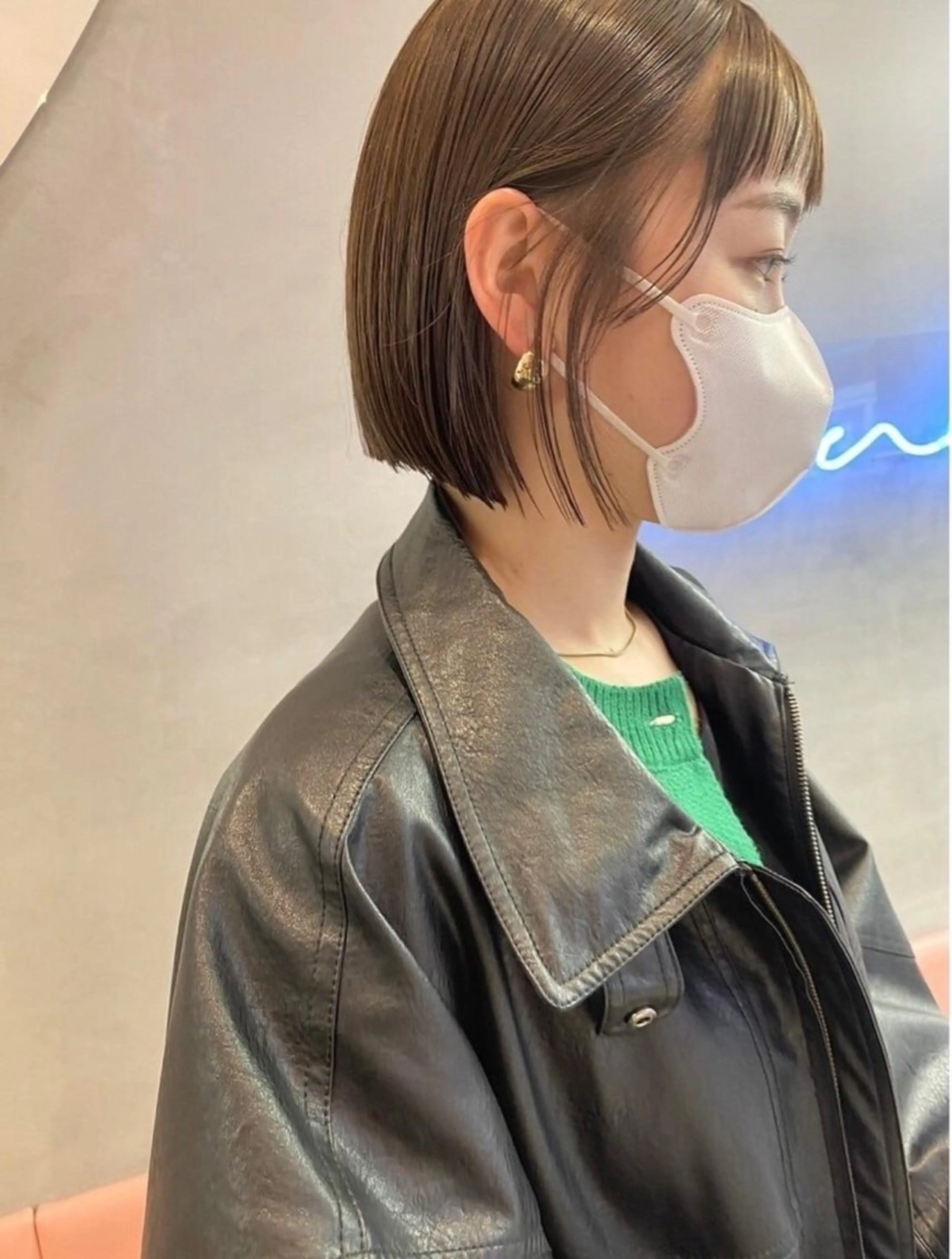 ショート カラー 透明感カラー🤎 中川智帆のヘアスタイル