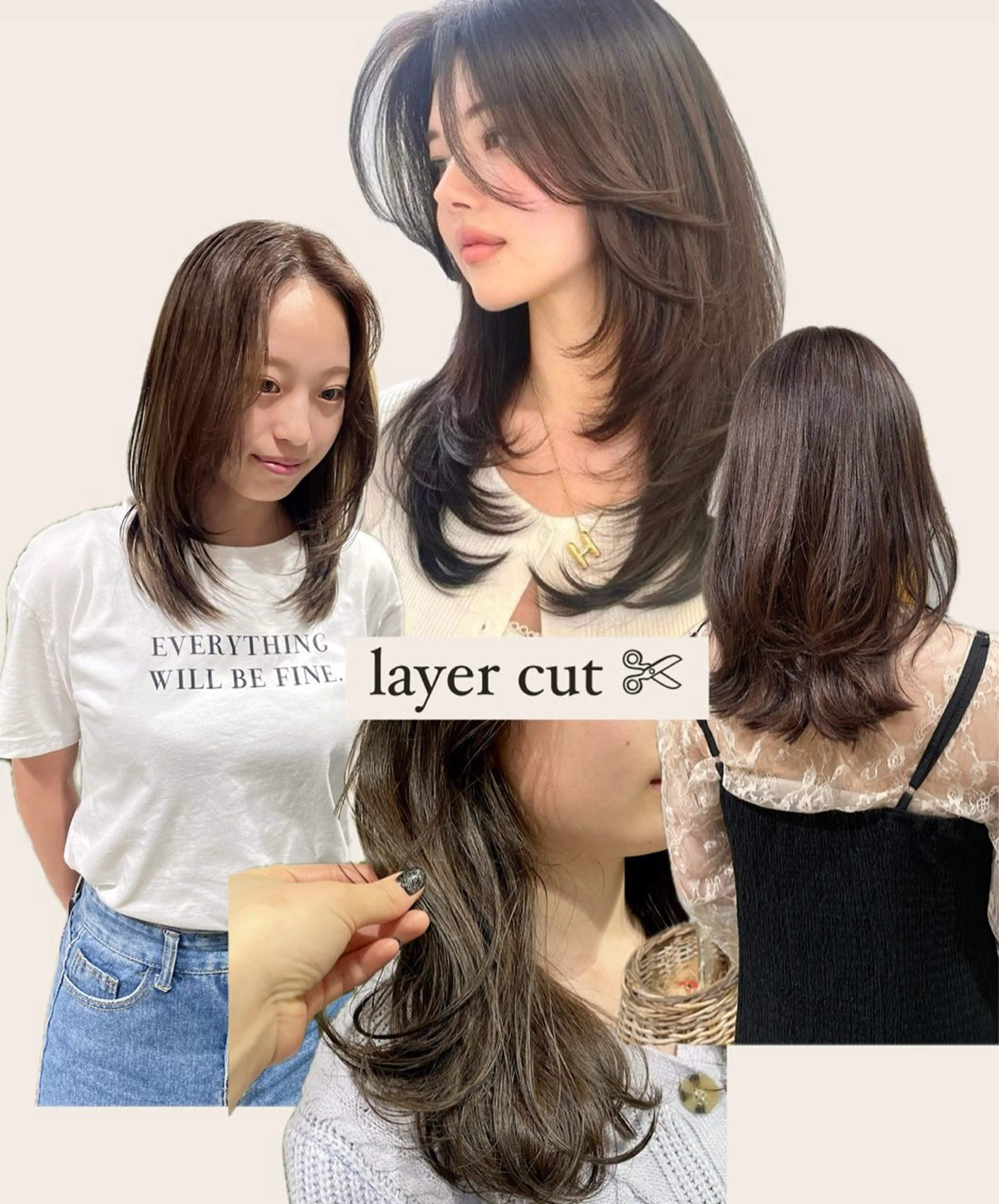 セミロング トリートメント yearn所属・naho✂︎bob/ layerのヘアスタイル