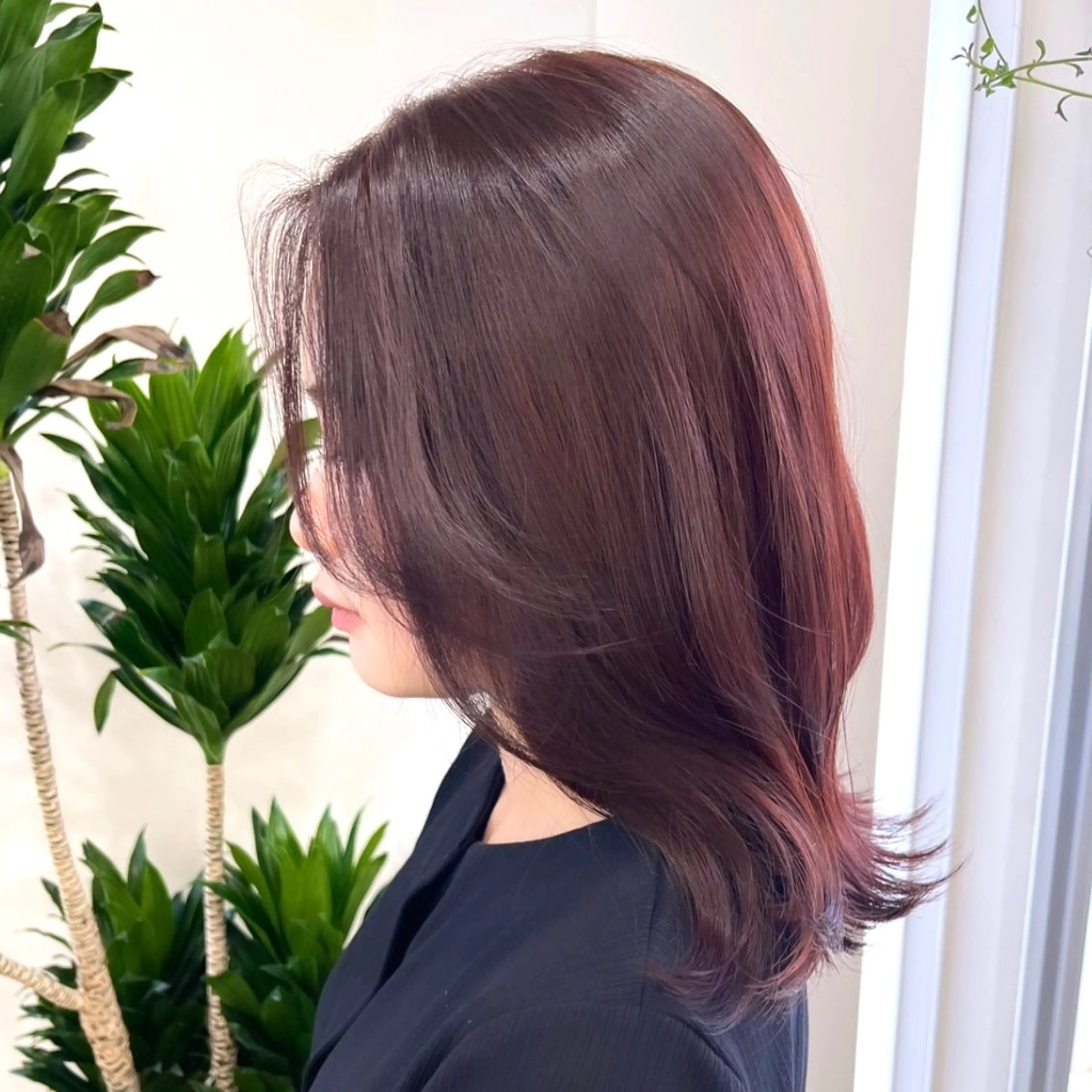 セミロング カラー ヘアアレンジ 成人式 結婚式・ブライダル 透明感カラー レッドカラー 入学式 HIROKO / 透明感暖色カラー🎀のヘアスタイル