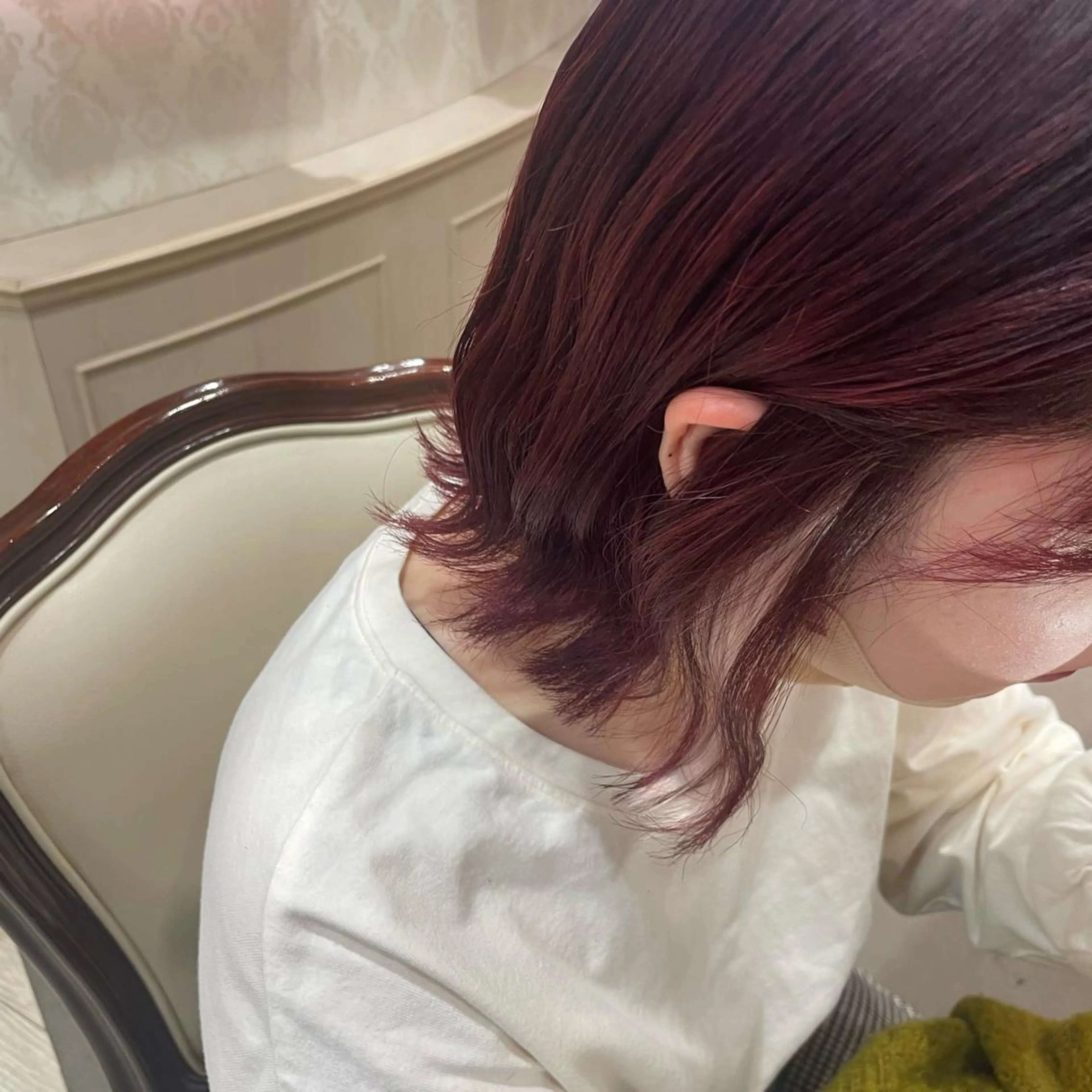 カラー レッドカラー ヘアカラー 🍪ﾖｼｲﾊﾙﾈ🍪 ﾗﾍﾞﾝﾀﾞｰｶﾗｰのヘアスタイル
