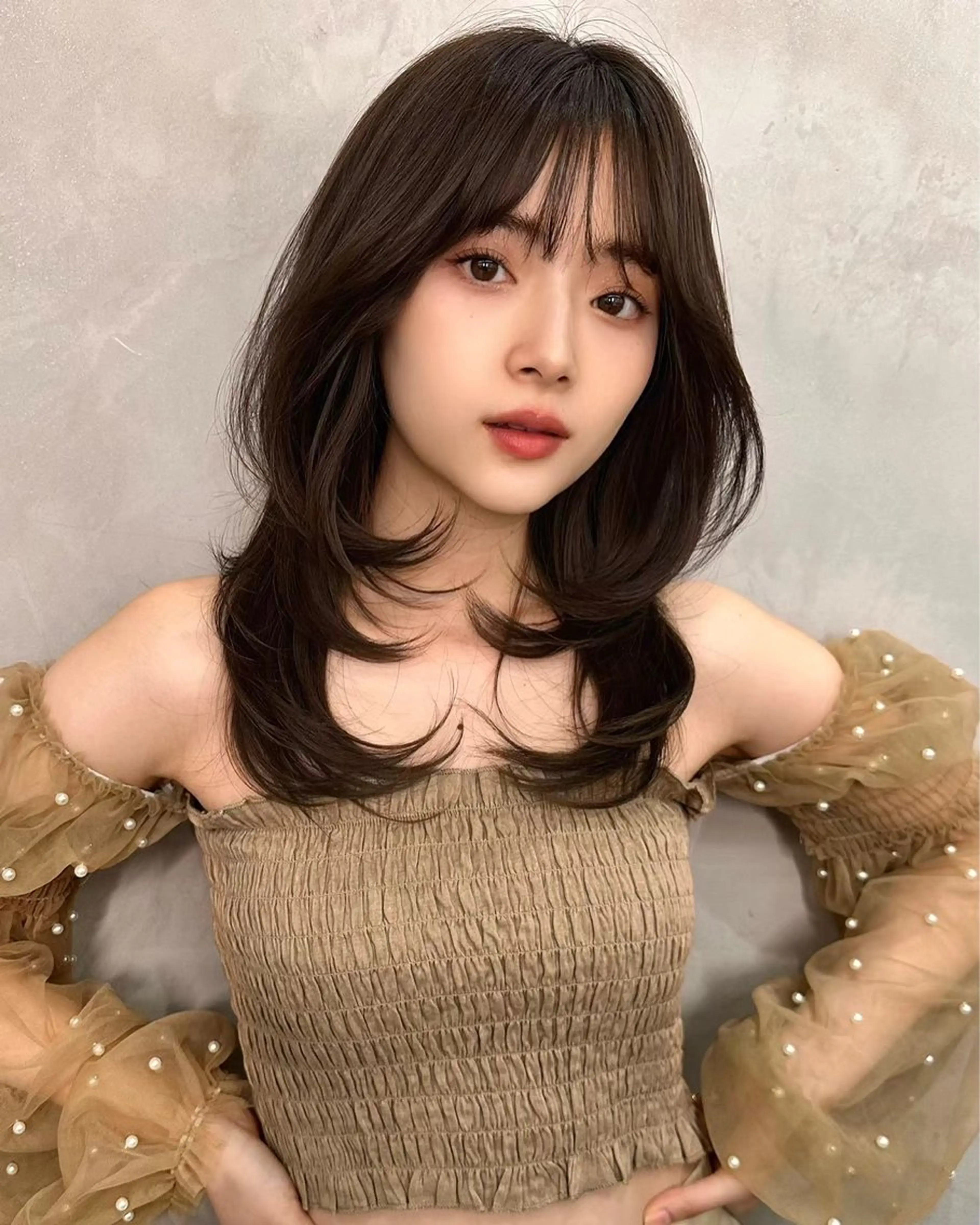 セミロング ヘアアレンジ カット 縮毛矯正 トリートメント ヘアセット 大宮‎🤍韓国ヘア‎ 髪質改善 佐藤 和のヘアスタイル