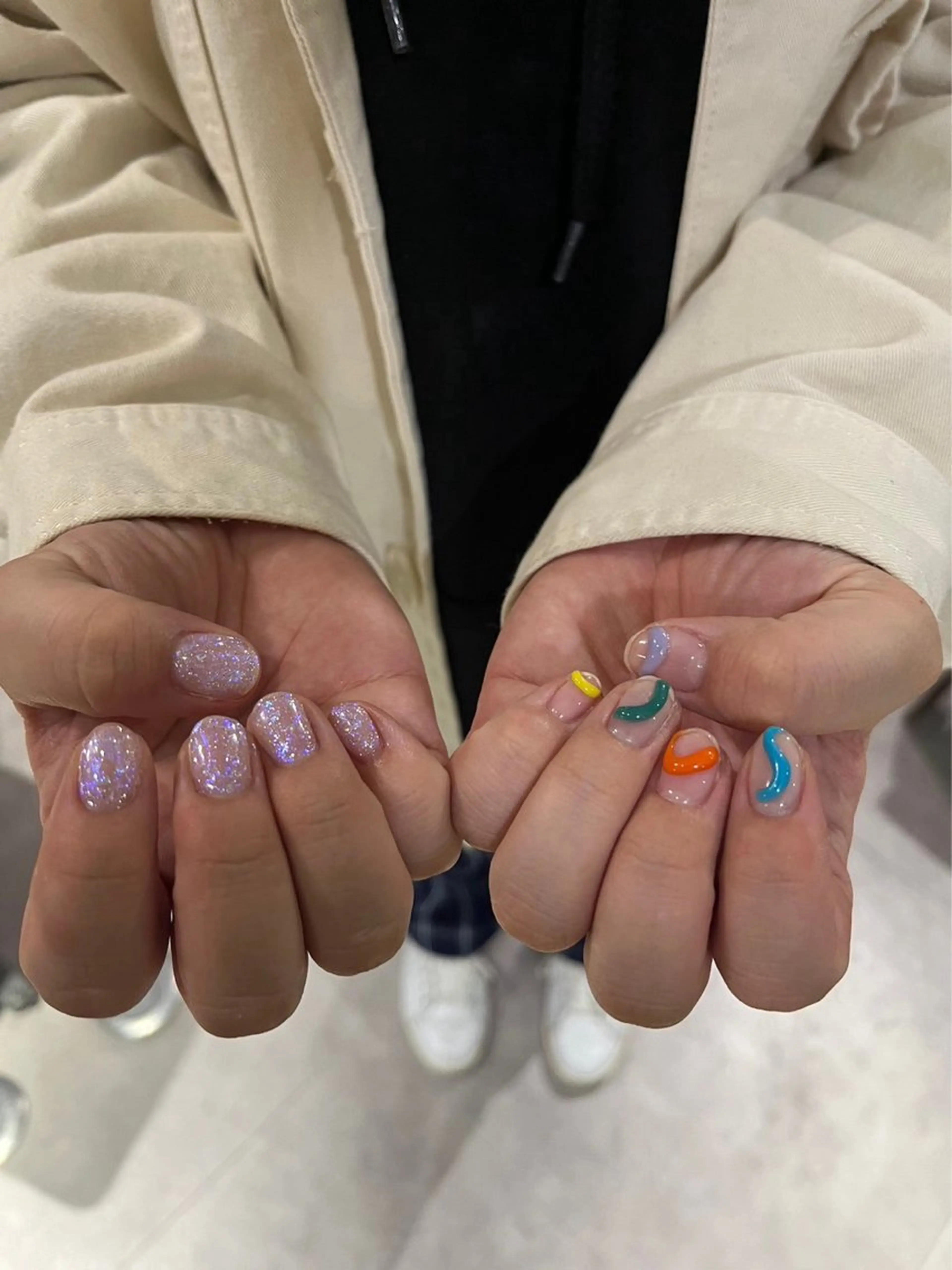 ネイル ハンドネイル Hata nail 🎀個性派ニュアンスのネイルデザイン