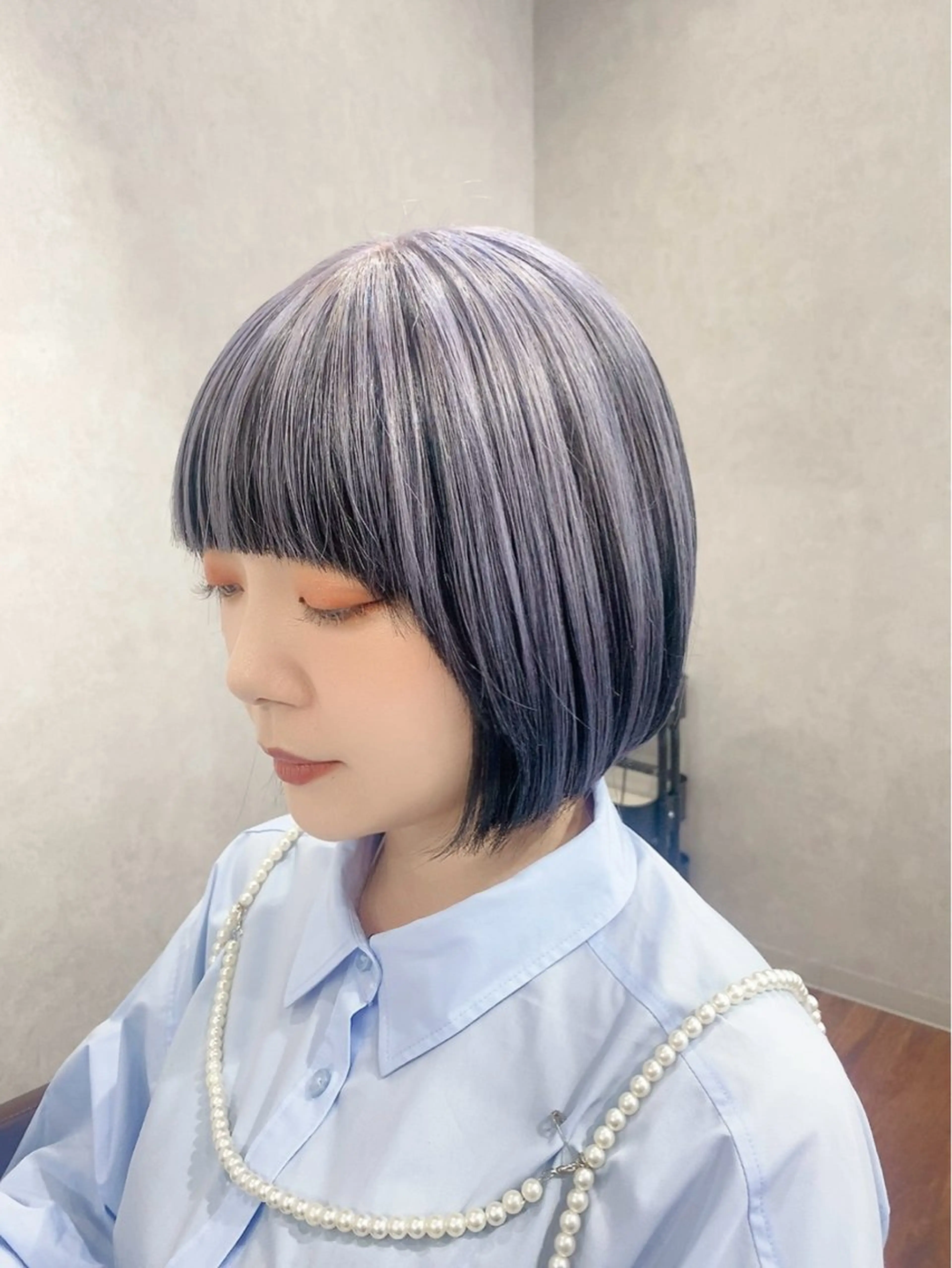 ミディアム カラー カット ヘアカラー _White所属・ＳＨＩ ＺＵのヘアスタイル