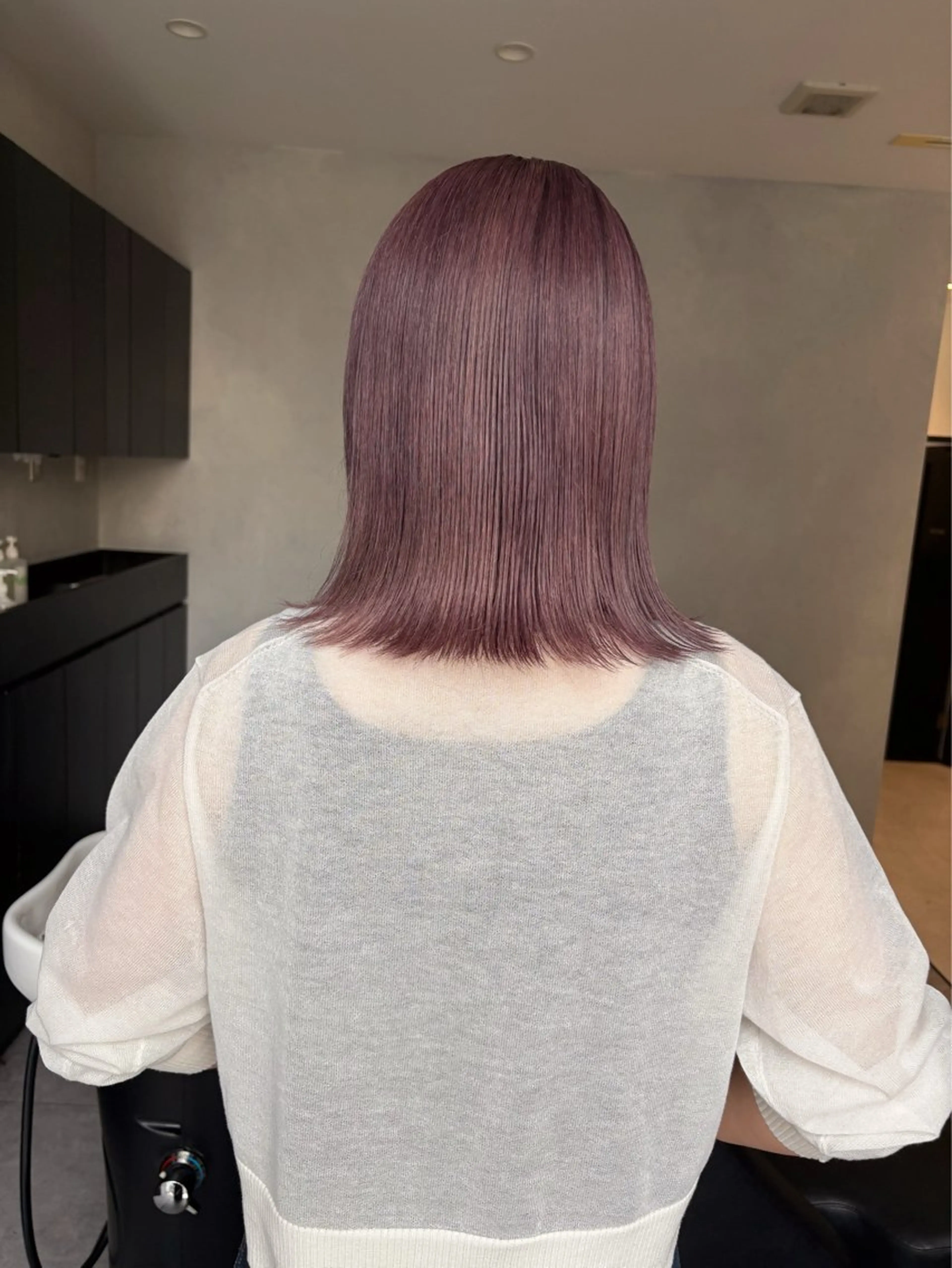 ミディアム カット ヘアカラー トリートメント SALOWIN天神大名店所属・吉武 茂暉のヘアスタイル