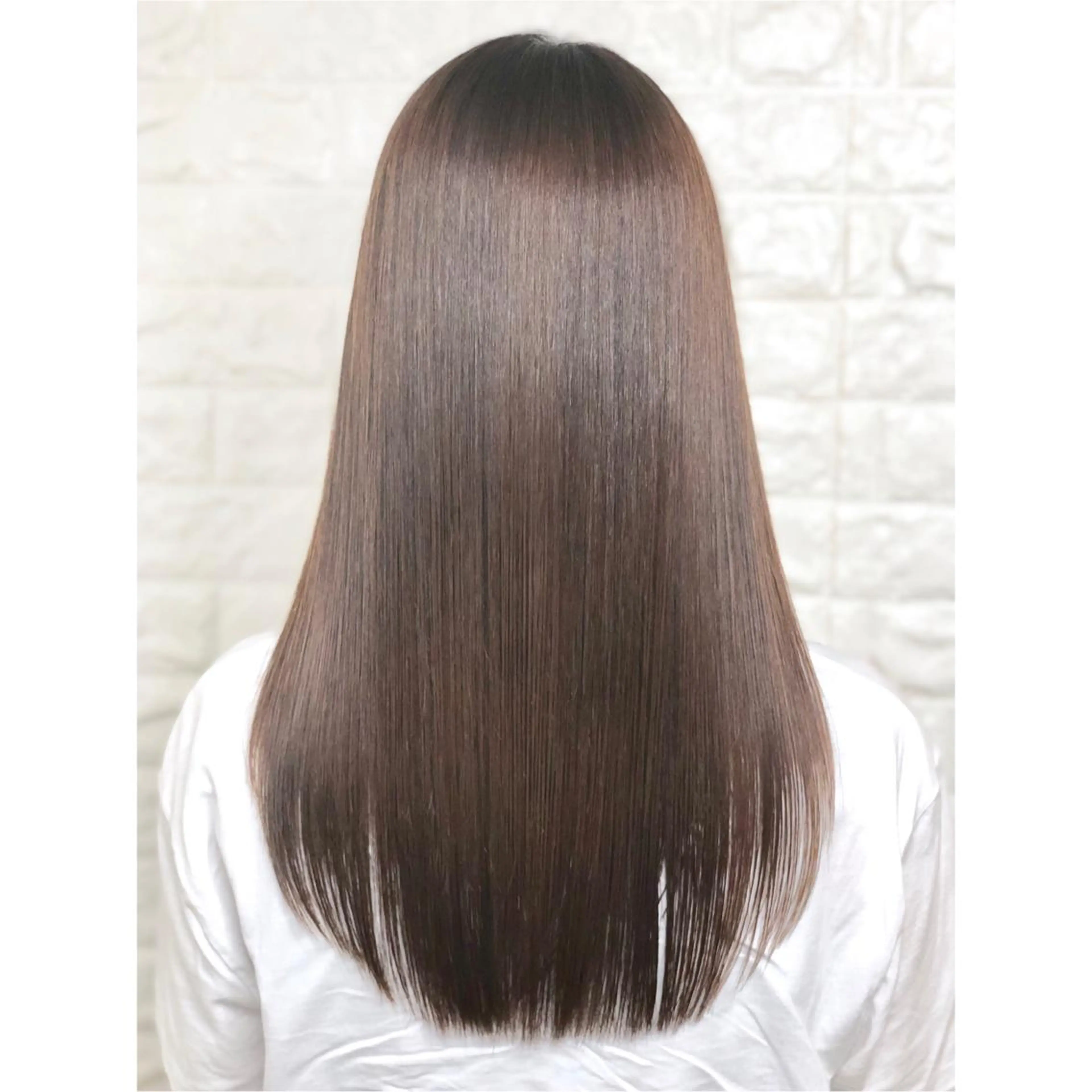 セミロング パーマ 髪質改善 縮毛矯正 ストレートパーマ KIZU 髪質改善 オカルト怪談のヘアスタイル