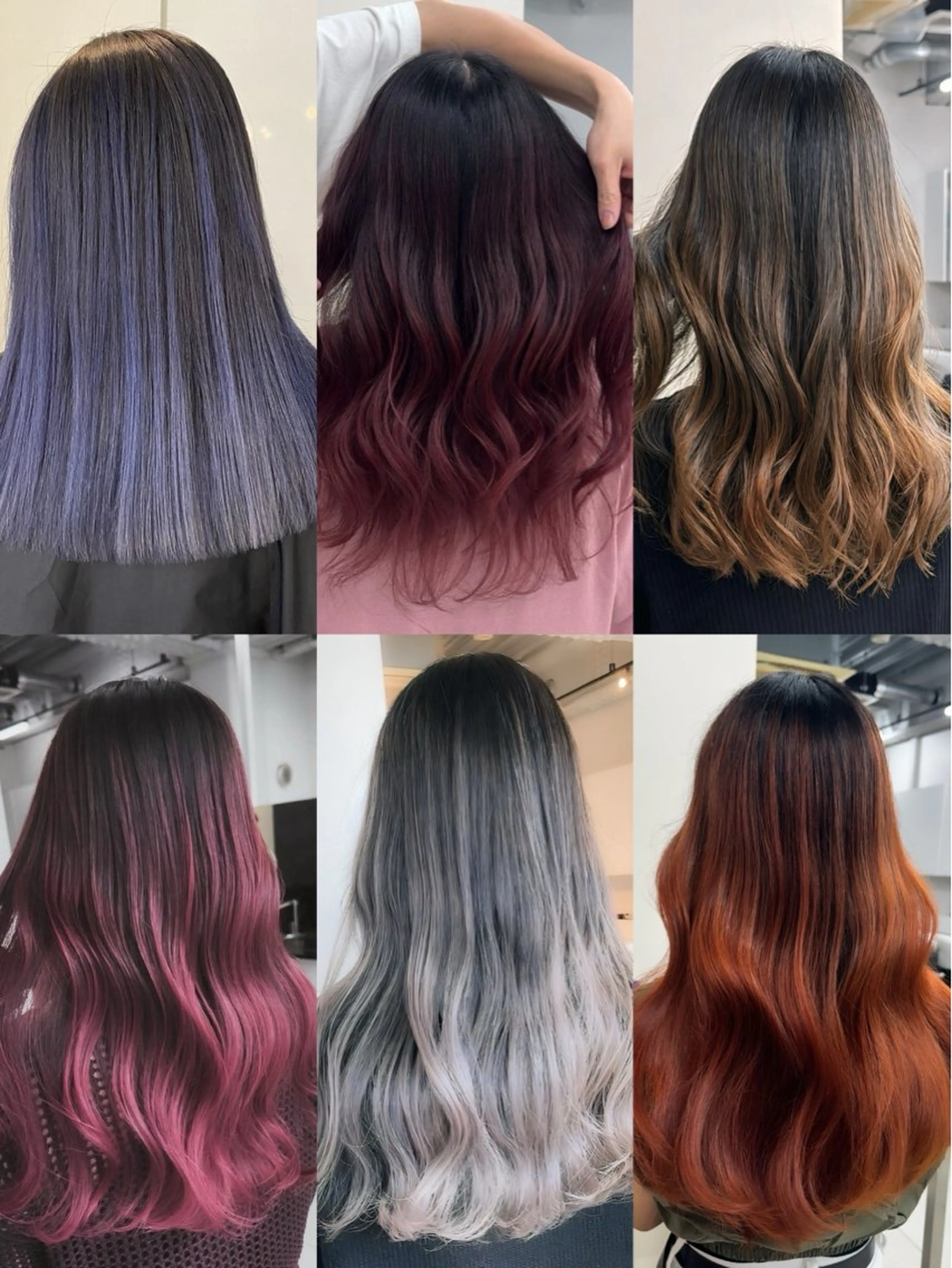 ロング カラー バレイヤージュ ブリーチ ケアブリーチ ダブルカラー ハイライトカラー カット ヘアカラー トリートメント ヘアセット Rikuto/原宿 /バレイヤージュのヘアスタイル