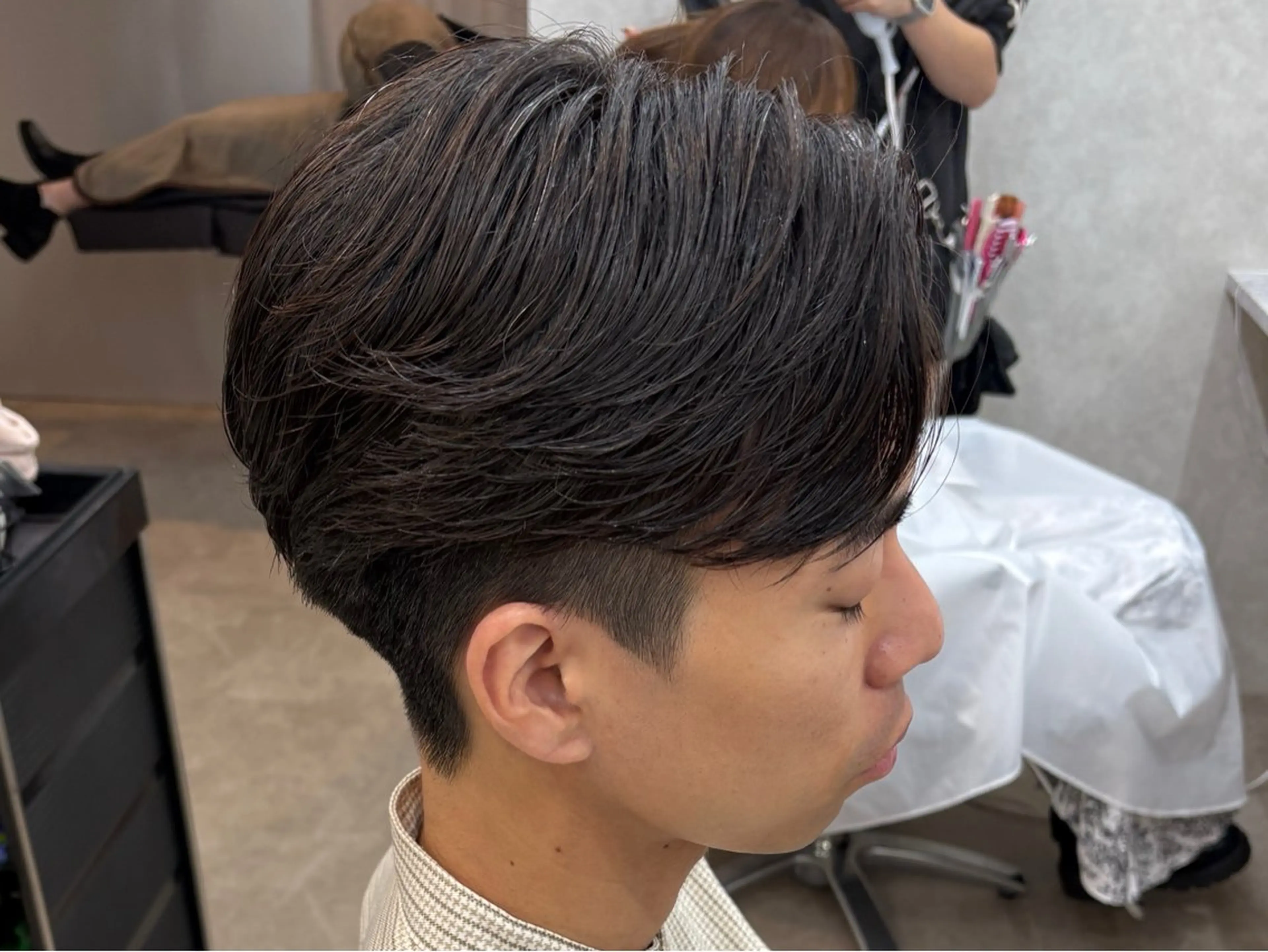 パーマ メンズ カット パーマ 🧸韓国ヘア/メンズ KURUMI‎‎🤍のヘアスタイル