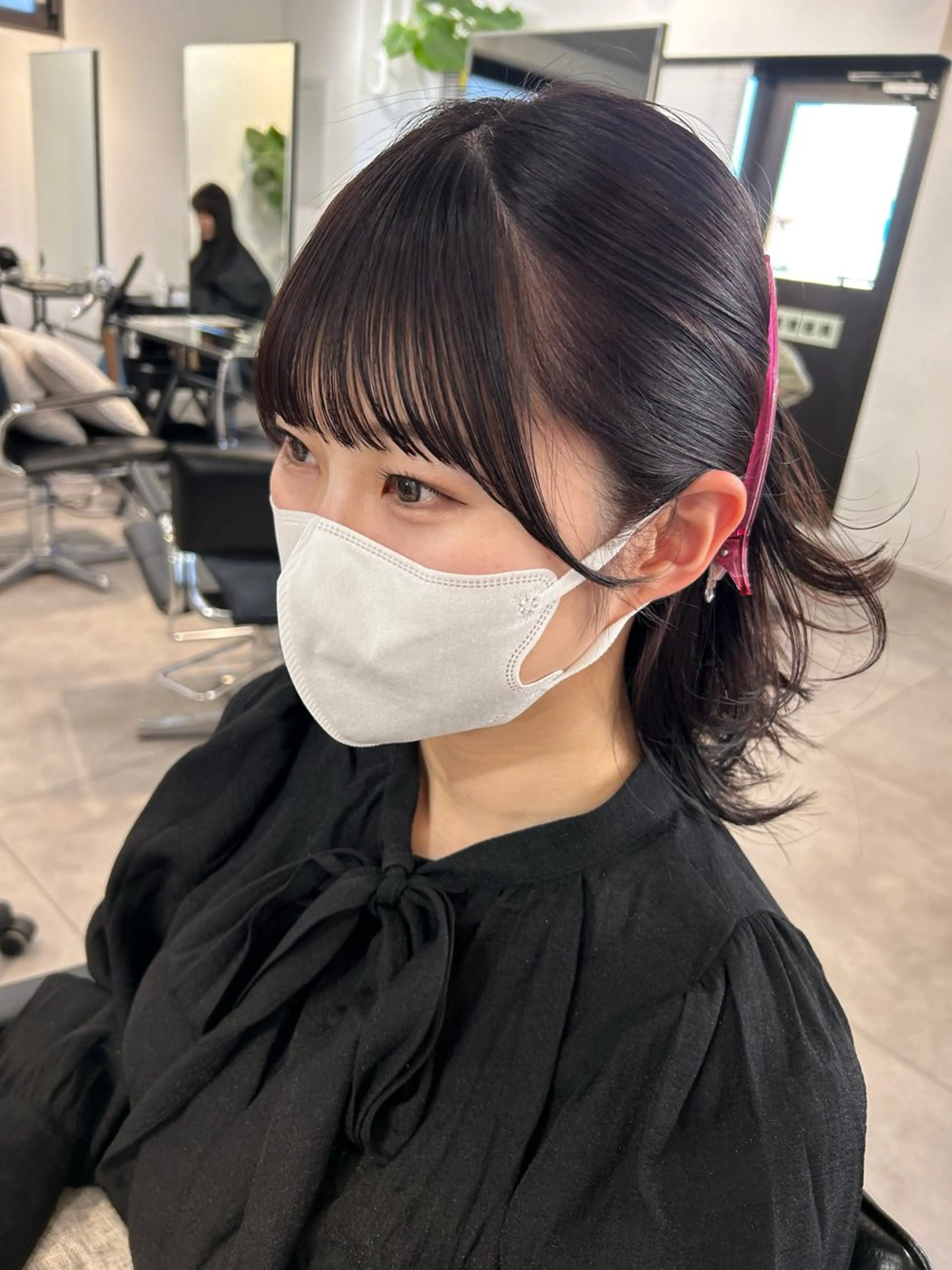 ミディアム 顔周りカット カット ❤️ショートカット ・顔周りカット❤️のヘアスタイル