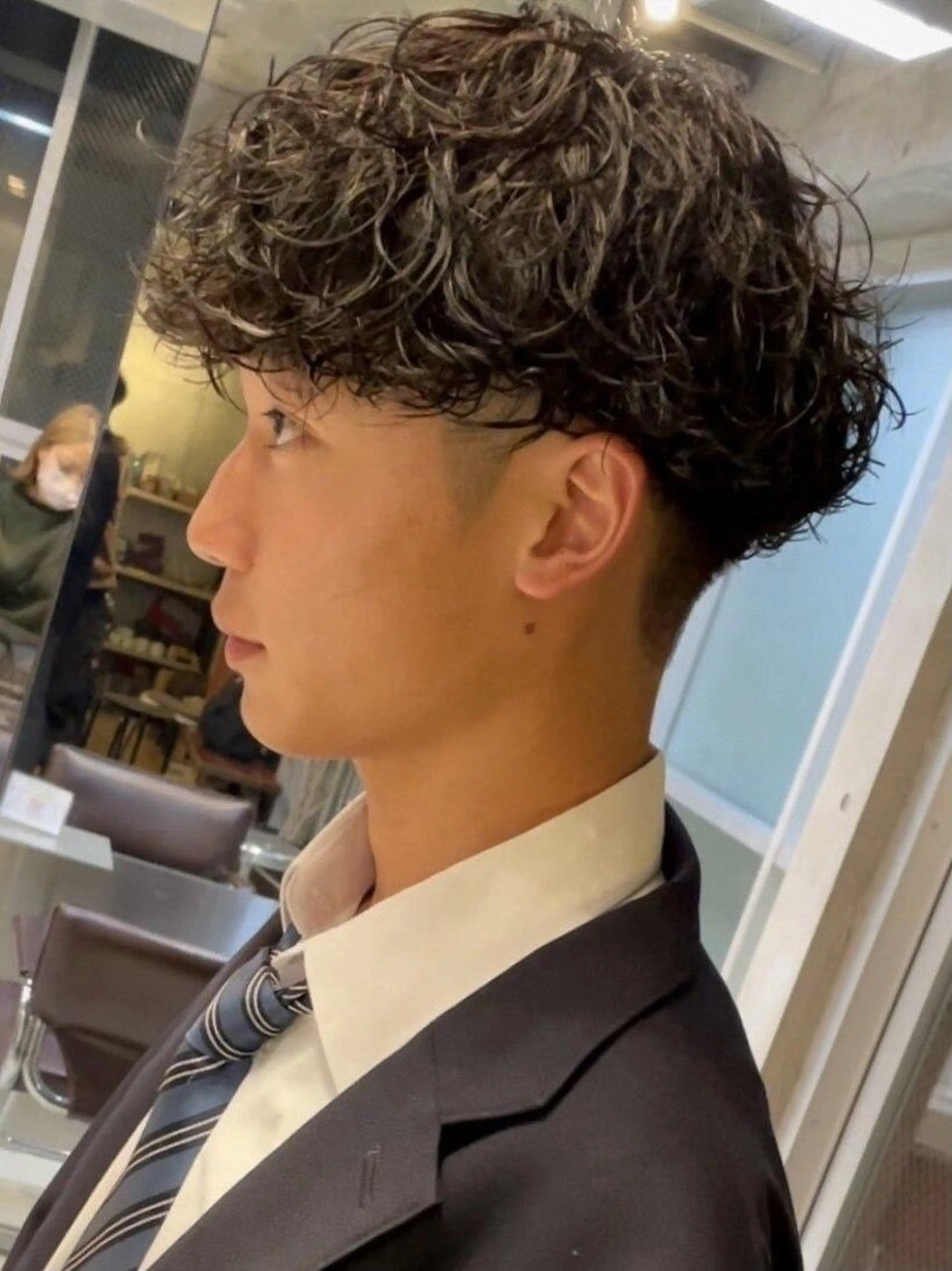 ショート パーマ メンズ メンズヘア fifth前比嘉💥のヘアスタイル