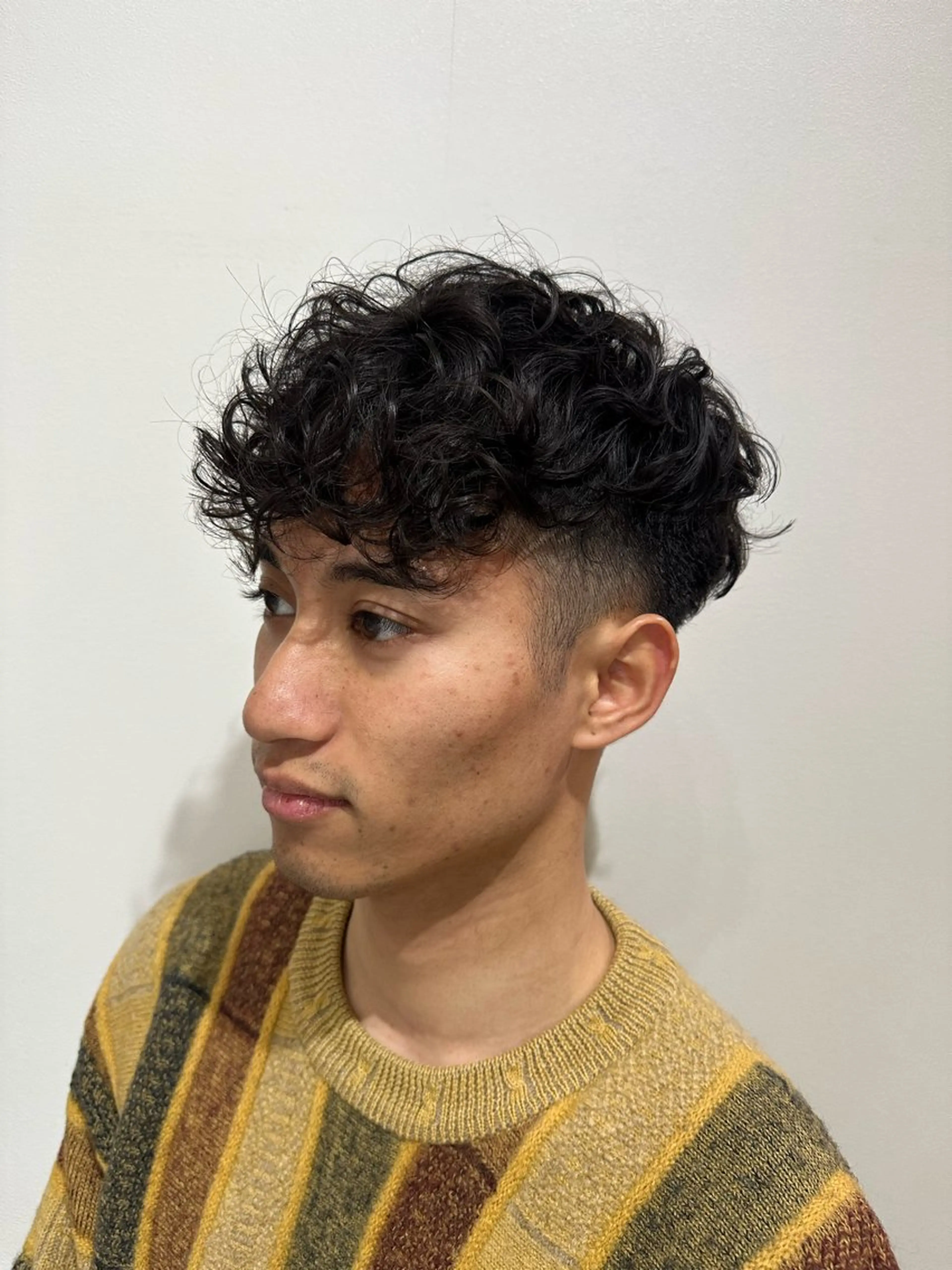メンズ メンズパーマ スペインカール カット パーマ メンズカット クドウユウキのヘアスタイル