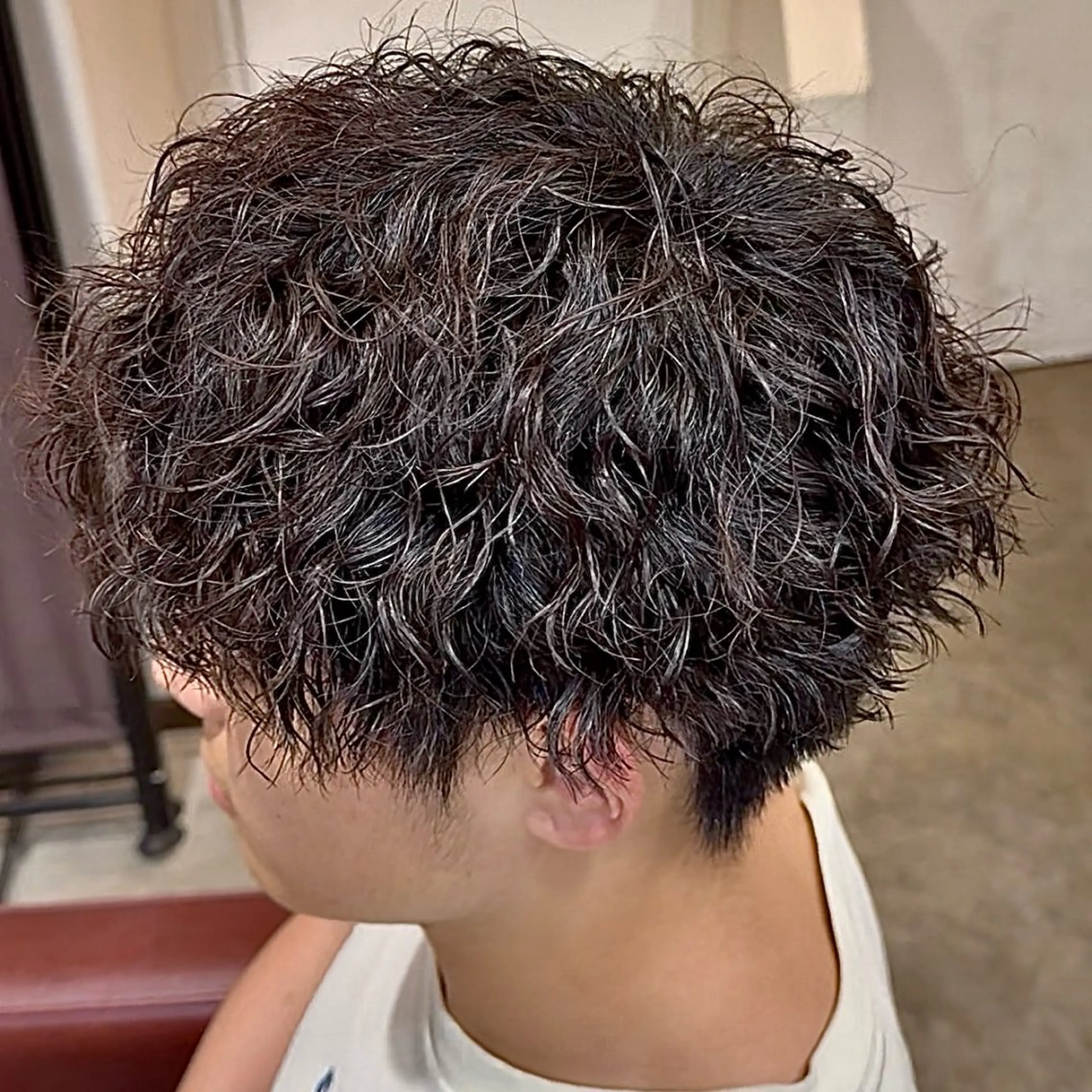 パーマ メンズ カット パーマ メンズ特化/パーマ/ ハイライト/RYUのヘアスタイル