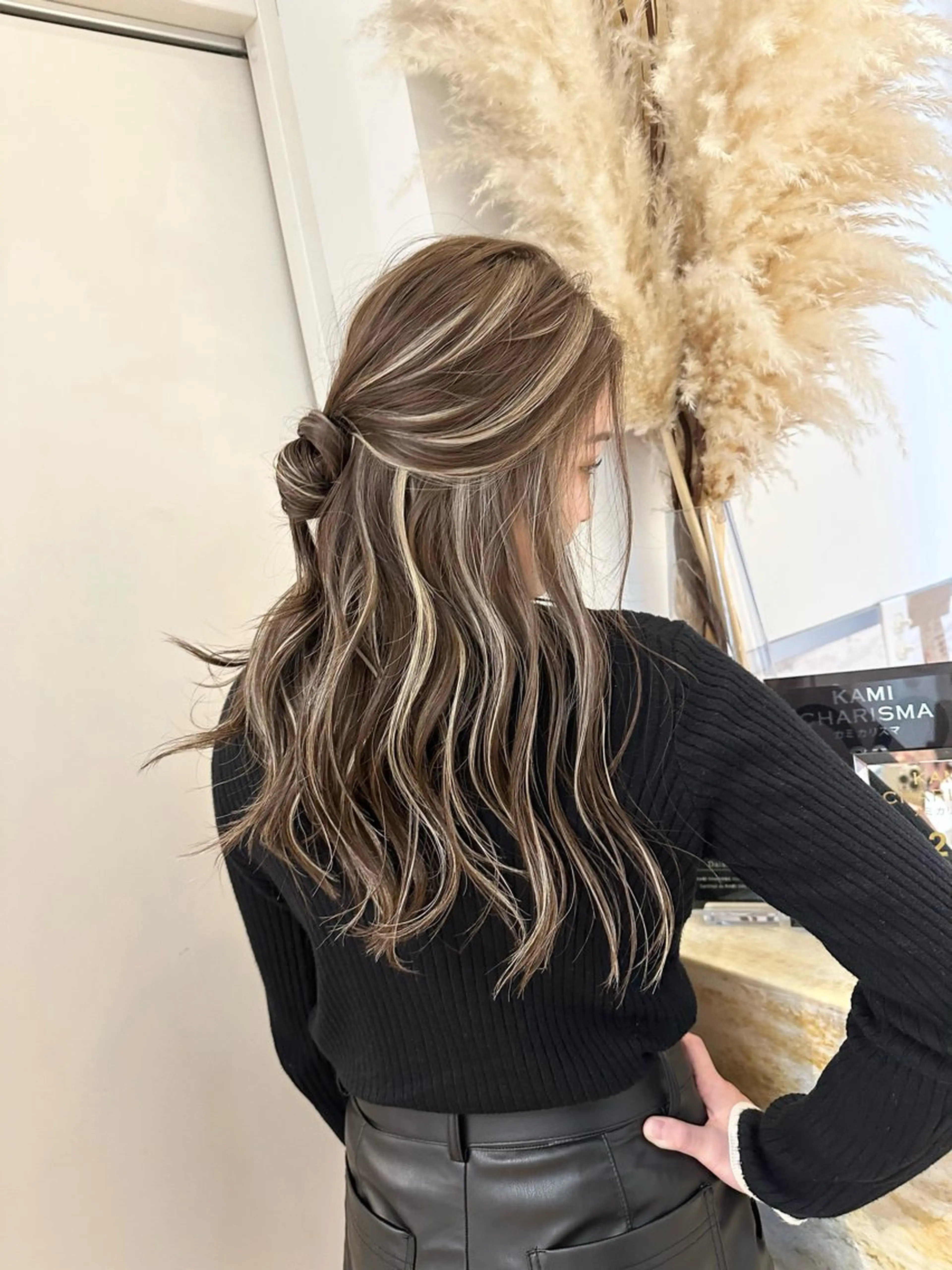 ロング カラー パーマ ヘアアレンジ メンズ Dimo＆所属・ハイライトカラー /ダイスケのヘアスタイル