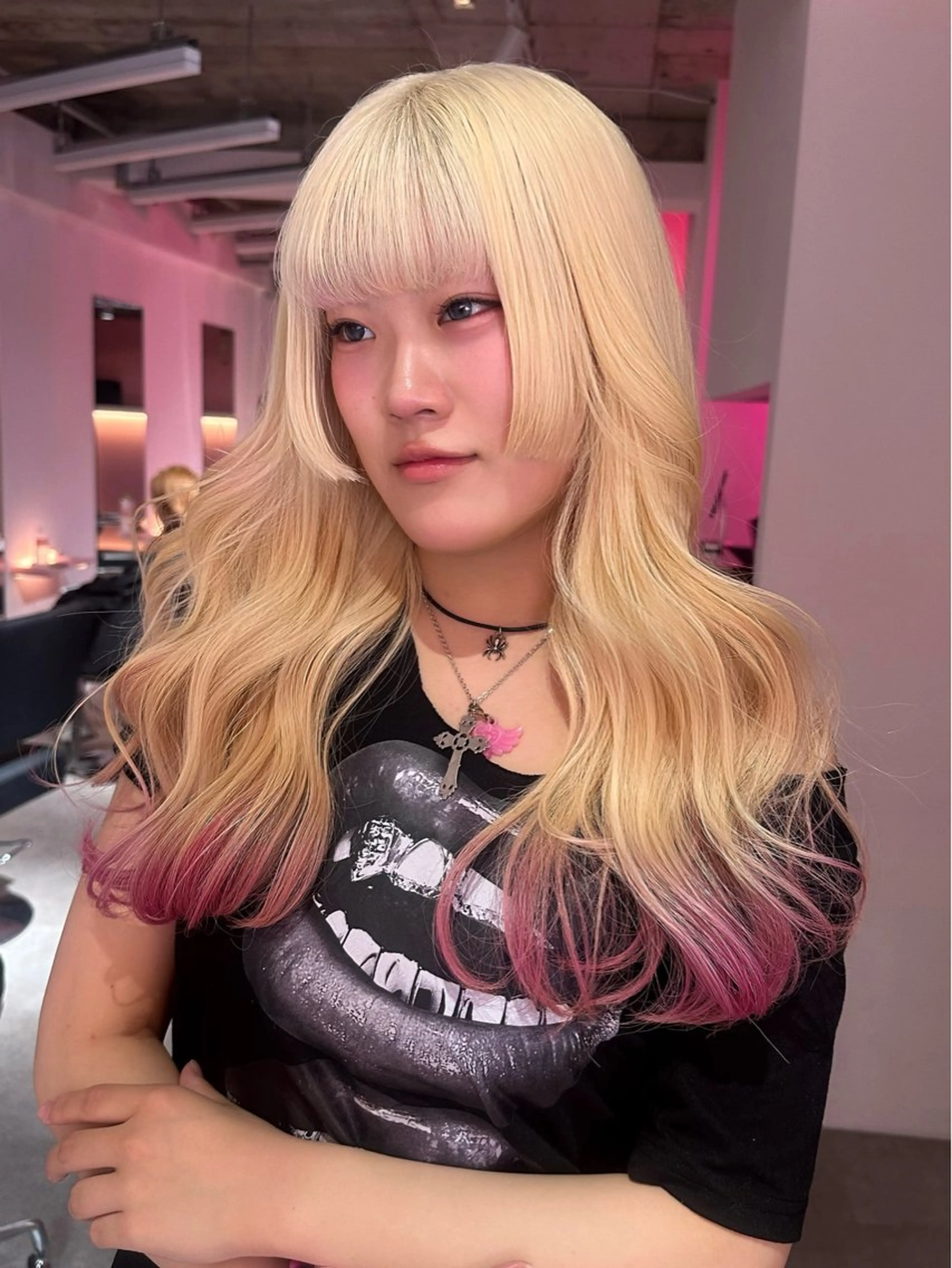 ロング ヘアカラー トリートメント mahiro 名古屋/栄/ブリーチのヘアスタイル