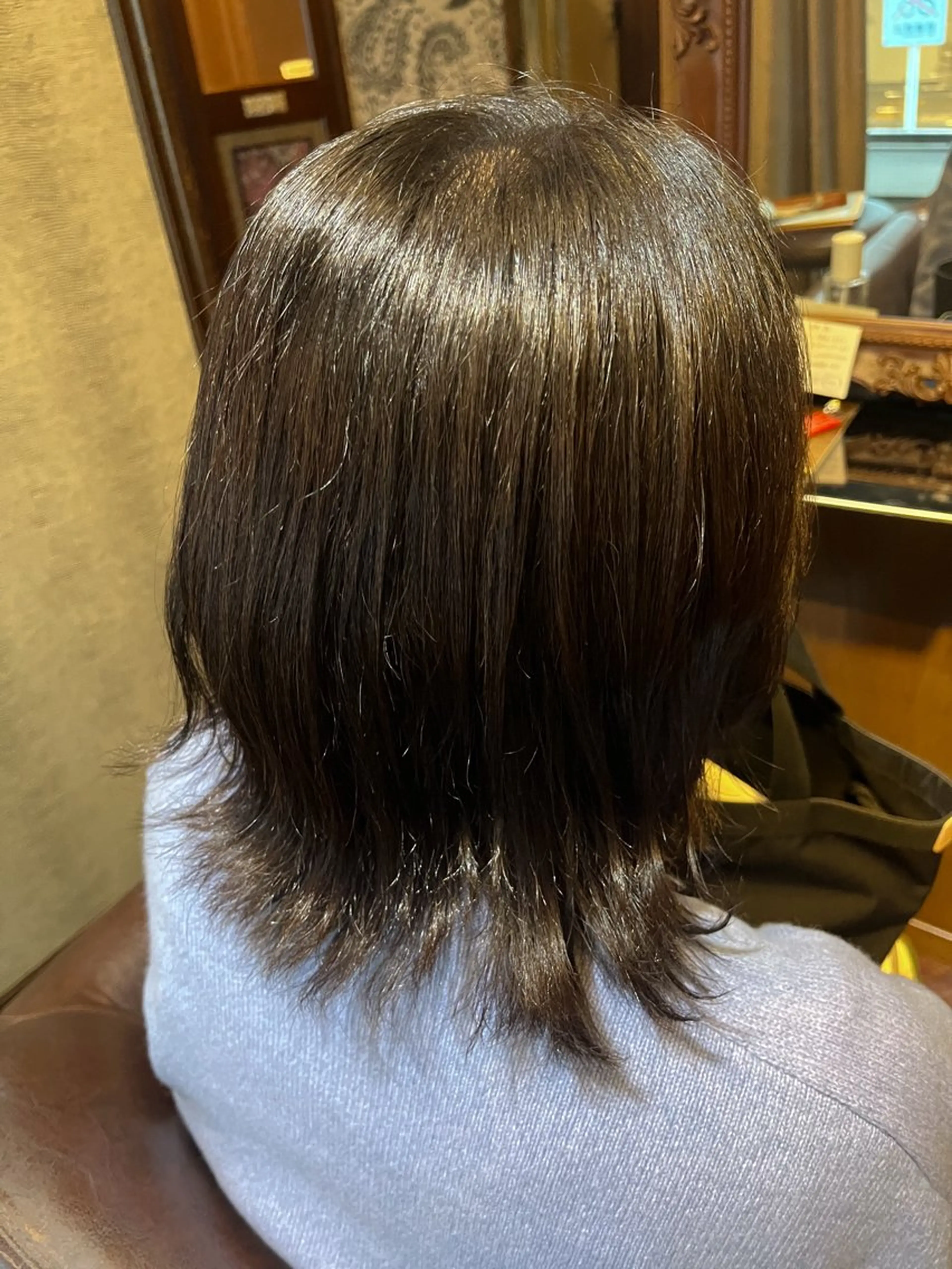 ミディアム カラー グレージュ ヘアカラー ✂︎grace ✂︎mahoのヘアスタイル