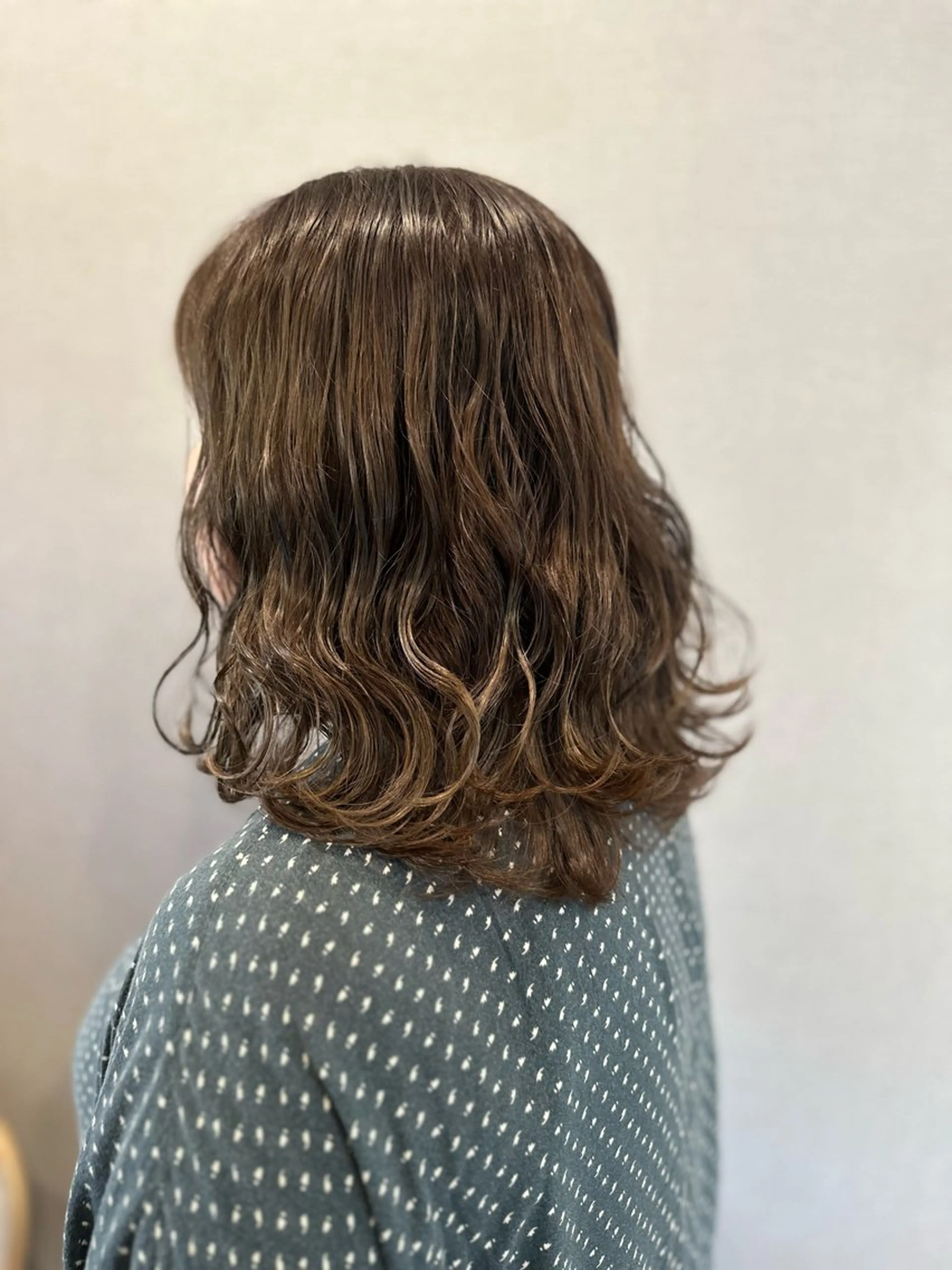 ミディアム パーマ カット パーマ K Harukaのヘアスタイル