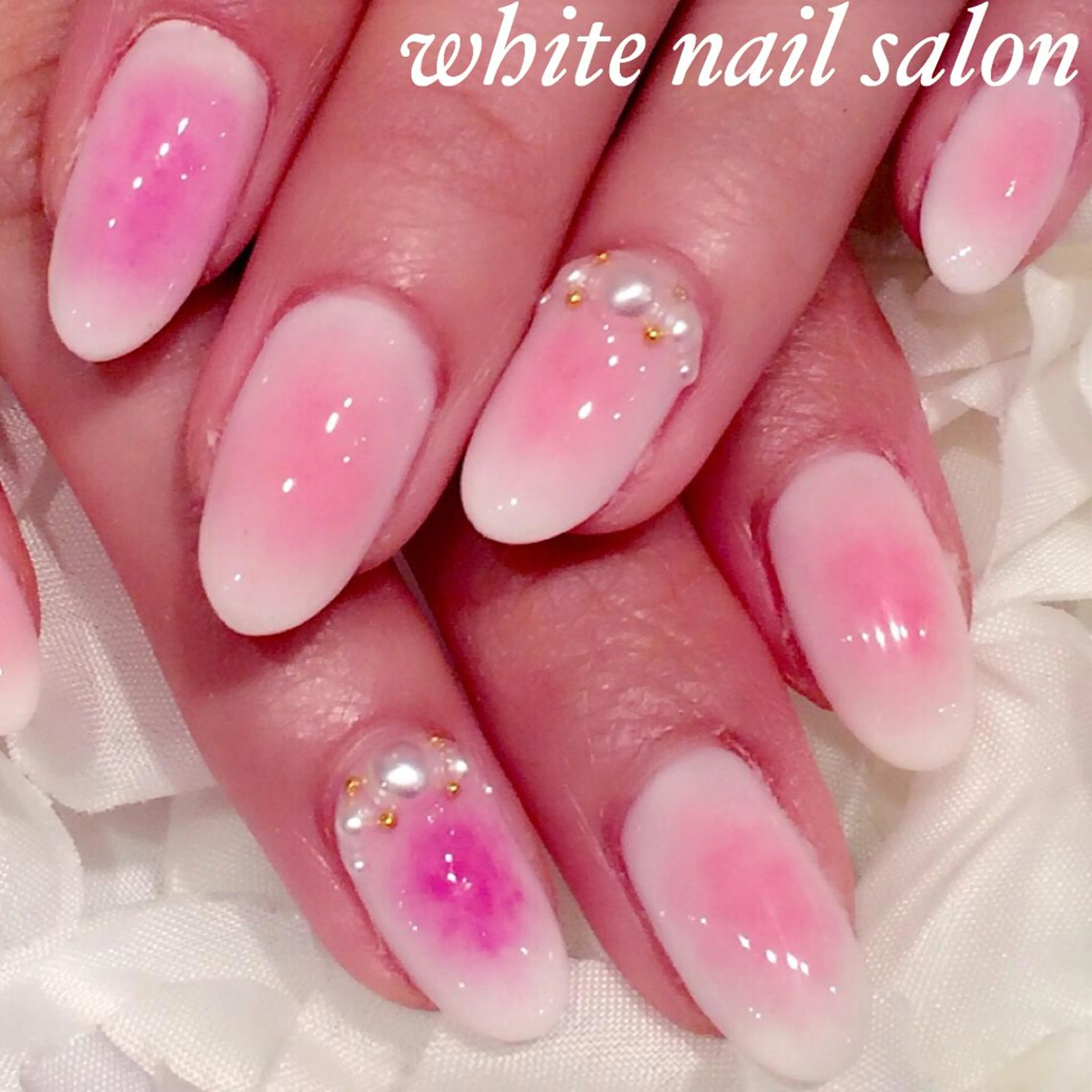 ネイル チークネイル フットネイル フレンチネイル ジェルネイル シンプルネイル ハンドネイル white nail salonのネイルデザイン